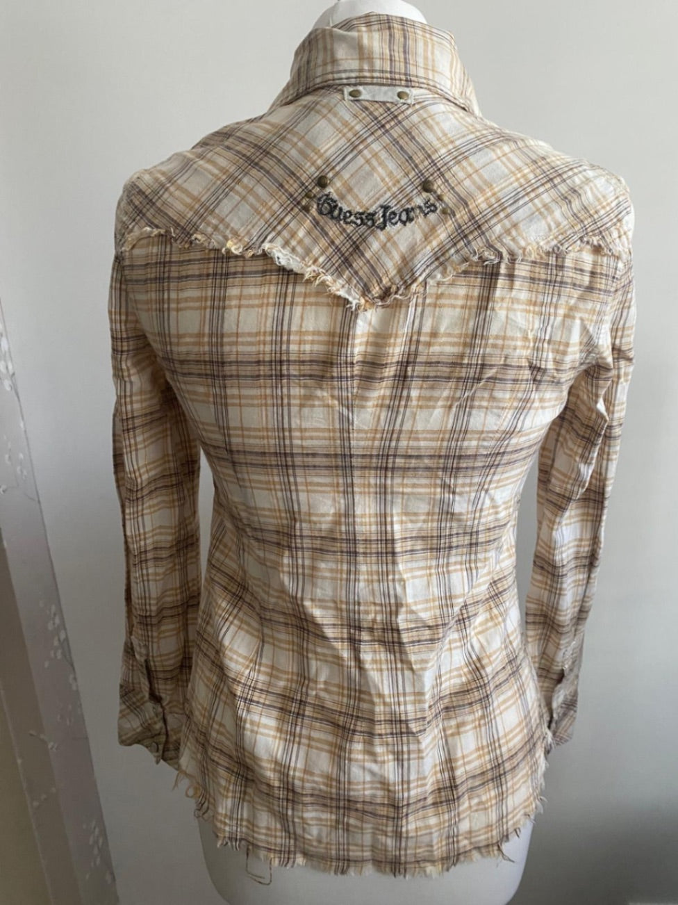 Guess jeans checkered shirt