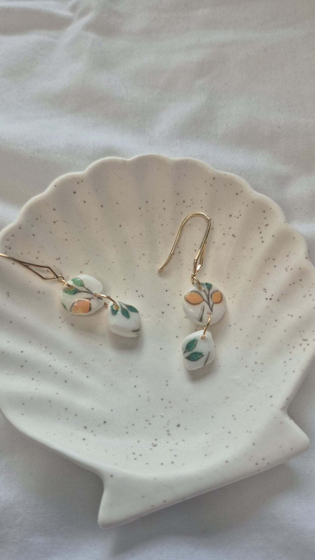 2 Tier Lemon Hook earrings