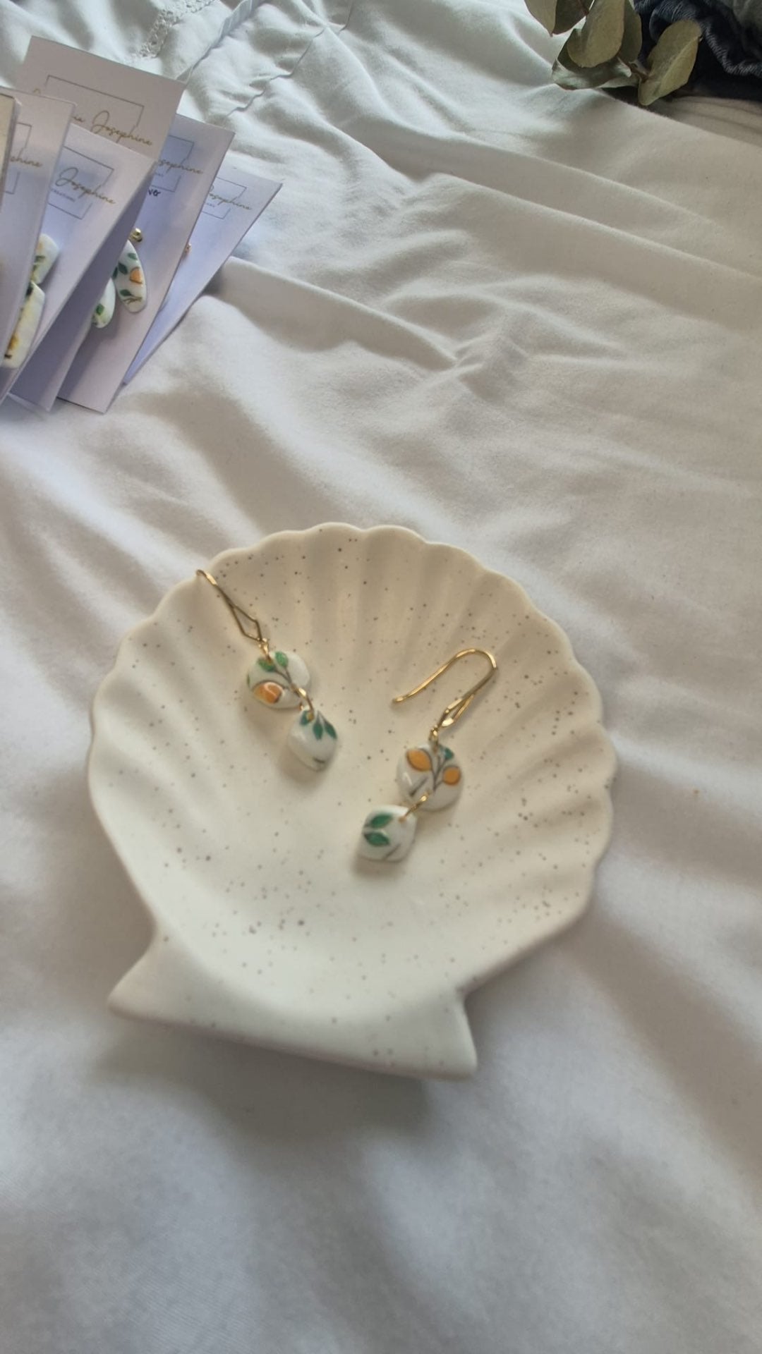2 Tier Lemon Hook earrings