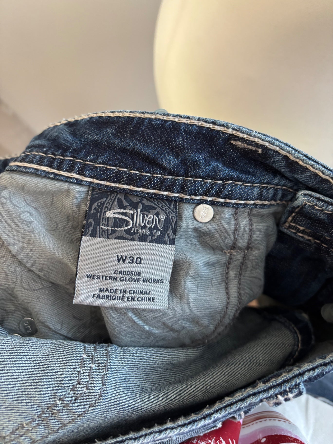 Denim mini skirt