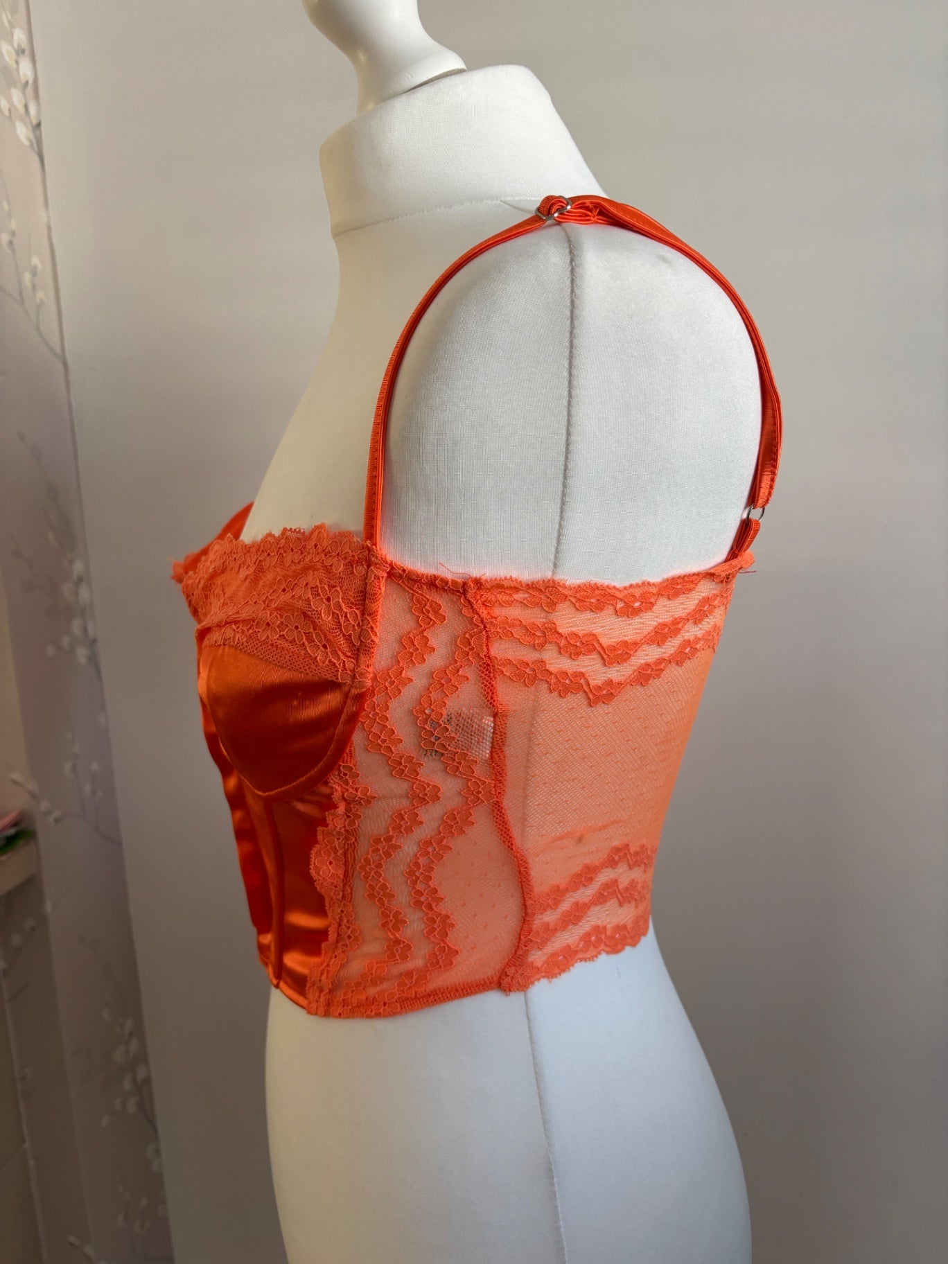Orange corset top