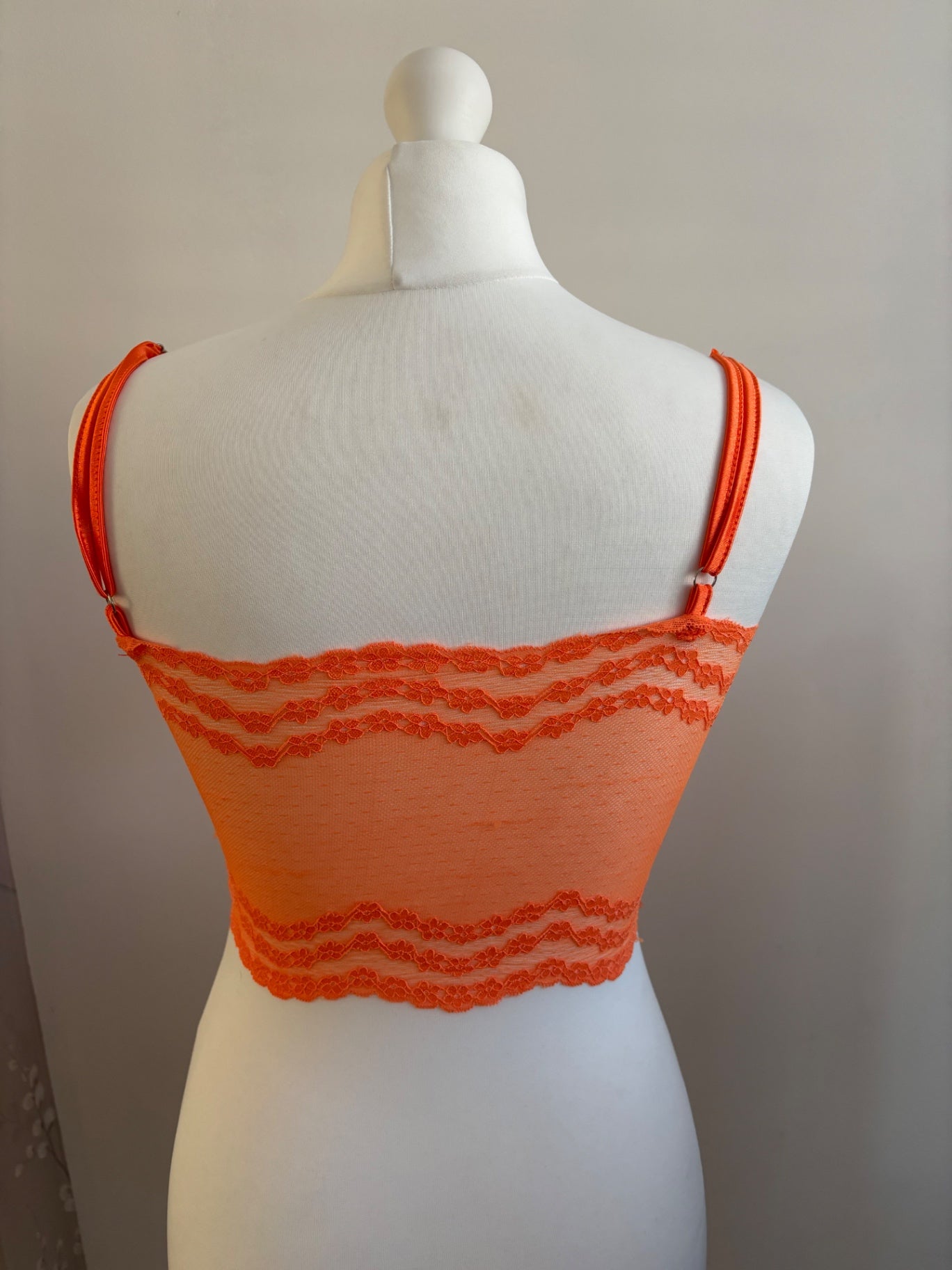 Orange corset top