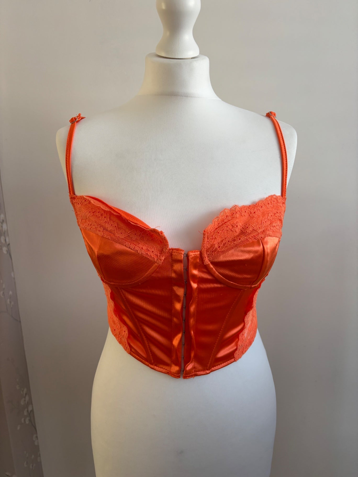 Orange corset top