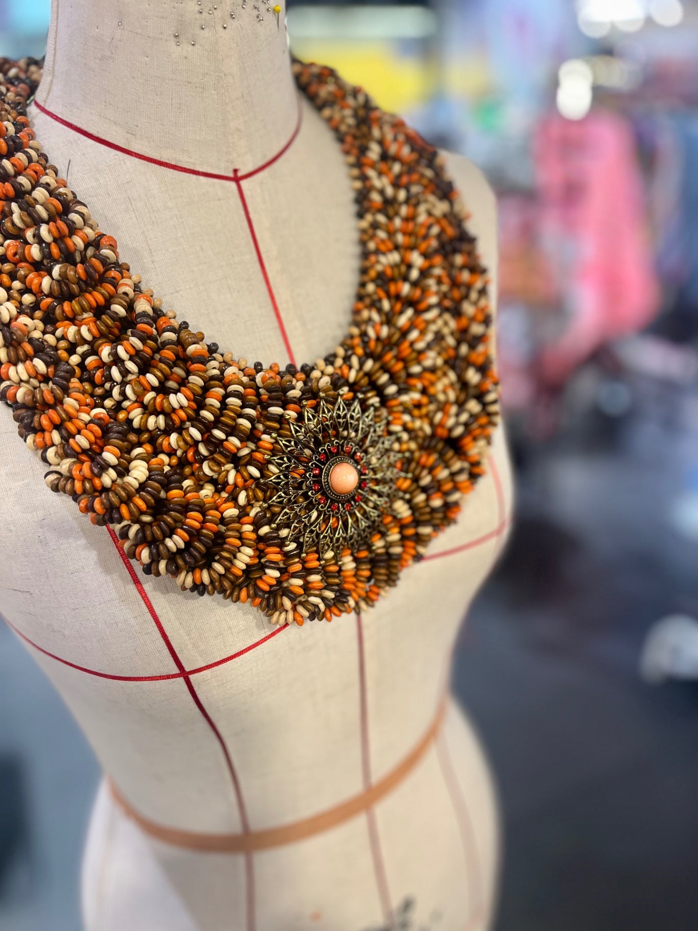 Statement Sunbeam Bib Necklace