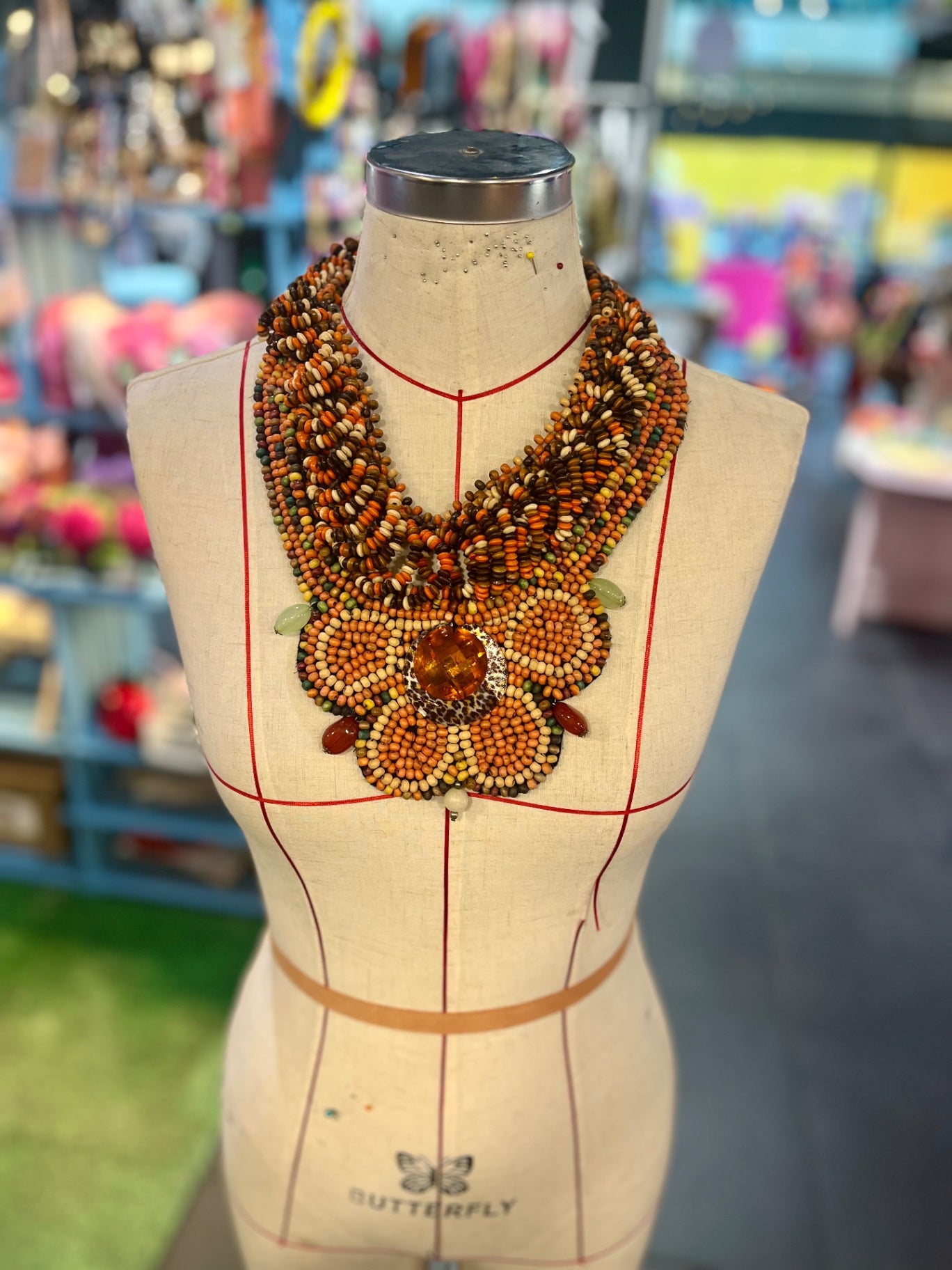 Tribal Statement Bib Necklace