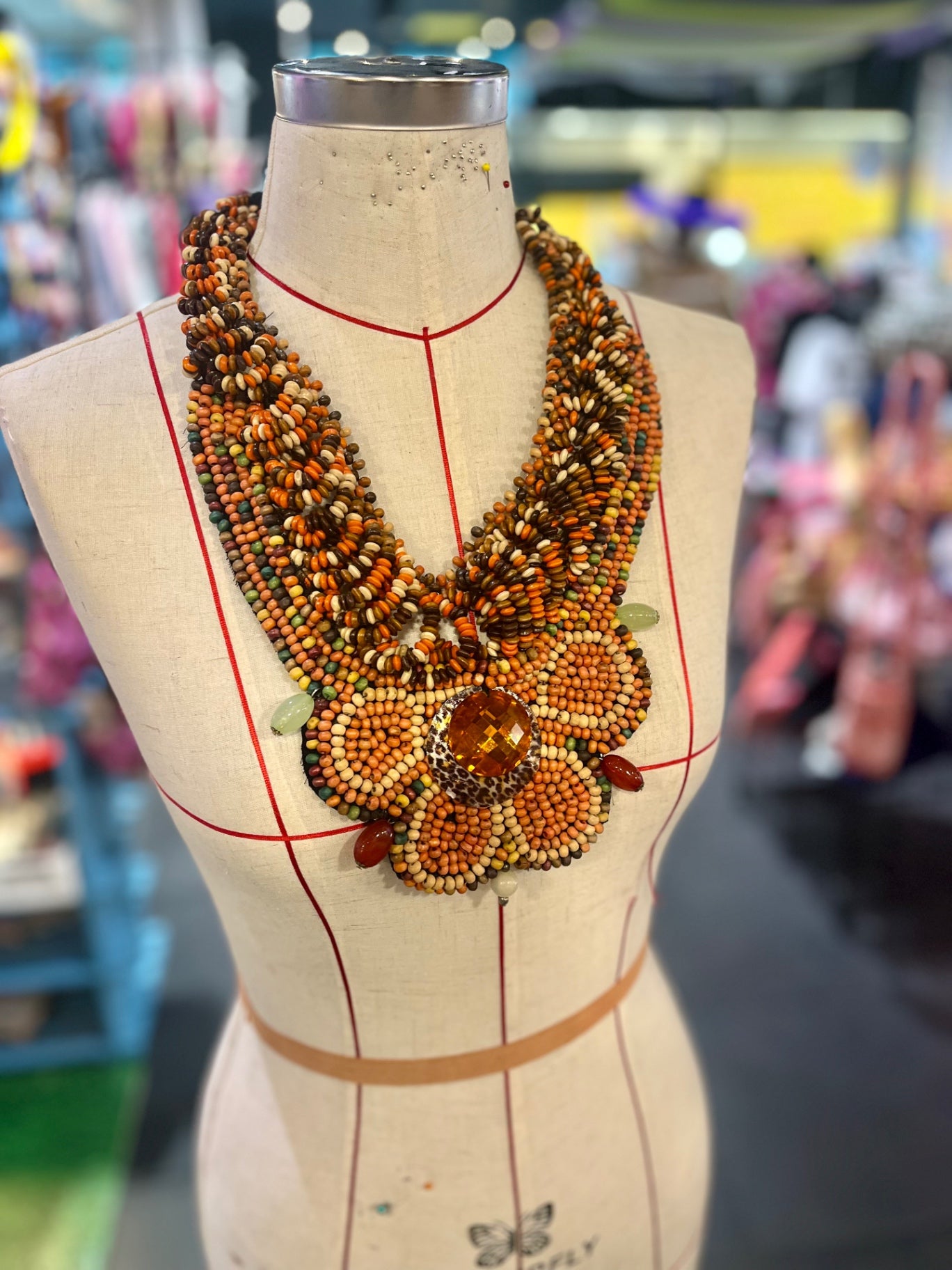 Tribal Statement Bib Necklace