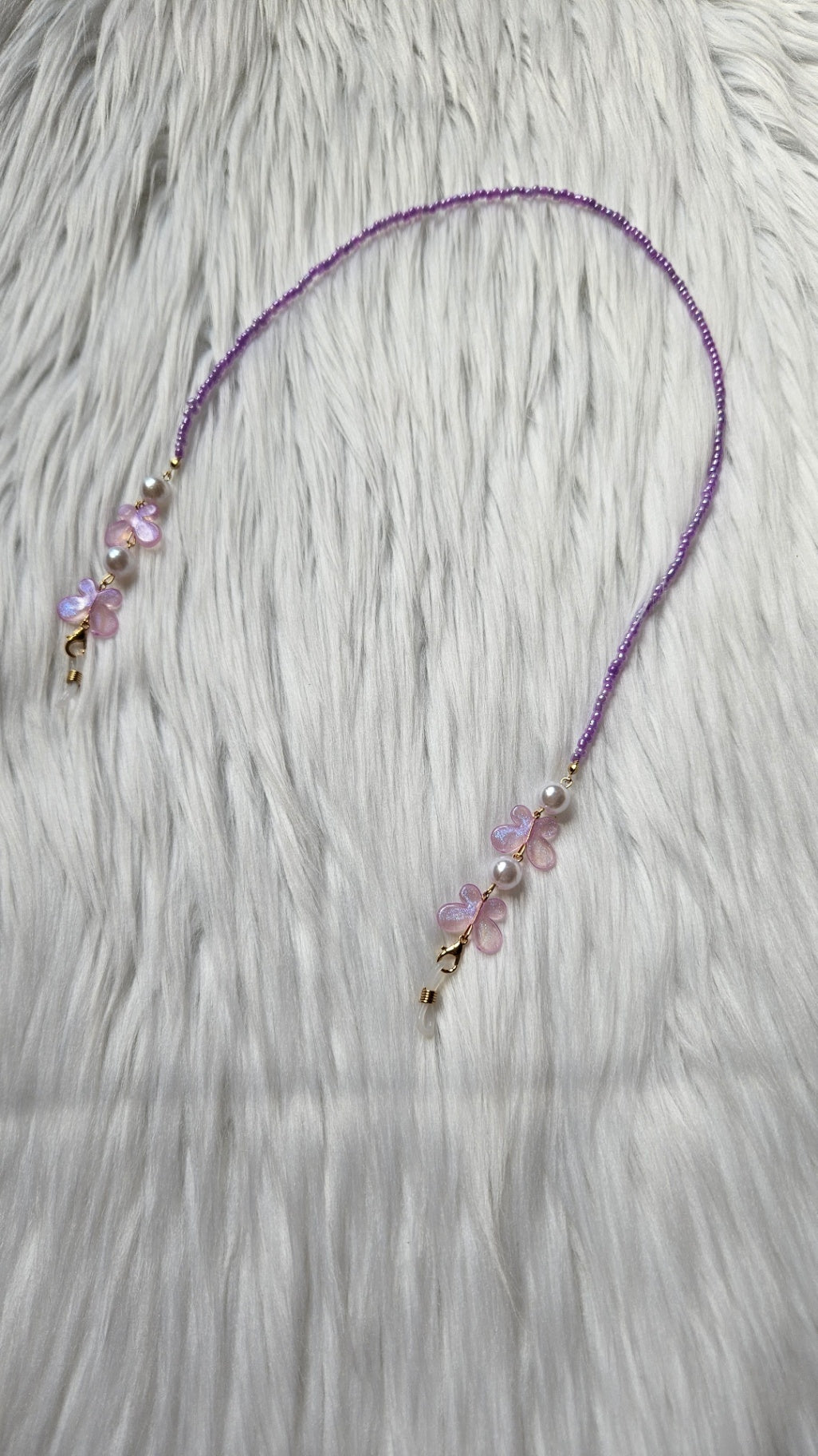 Purple Butterfly Sunglasses Chain