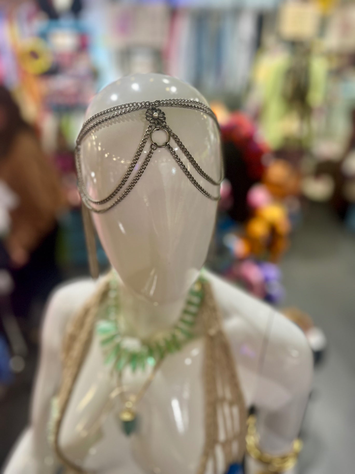 Silver Daisy Chain Head Piece