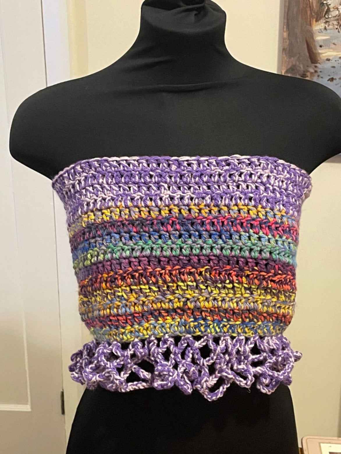 Purple corset