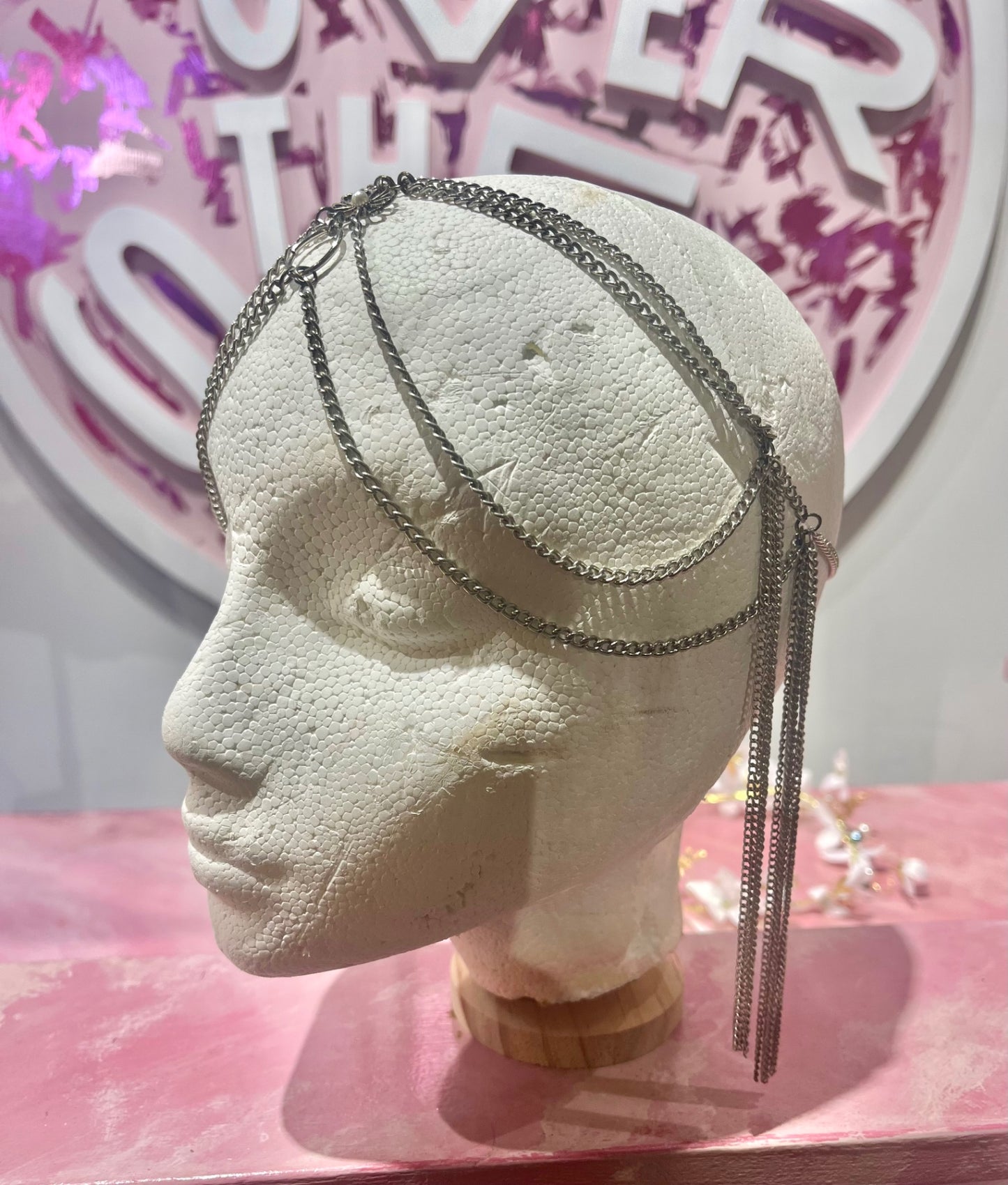 Silver Daisy Chain Head Piece