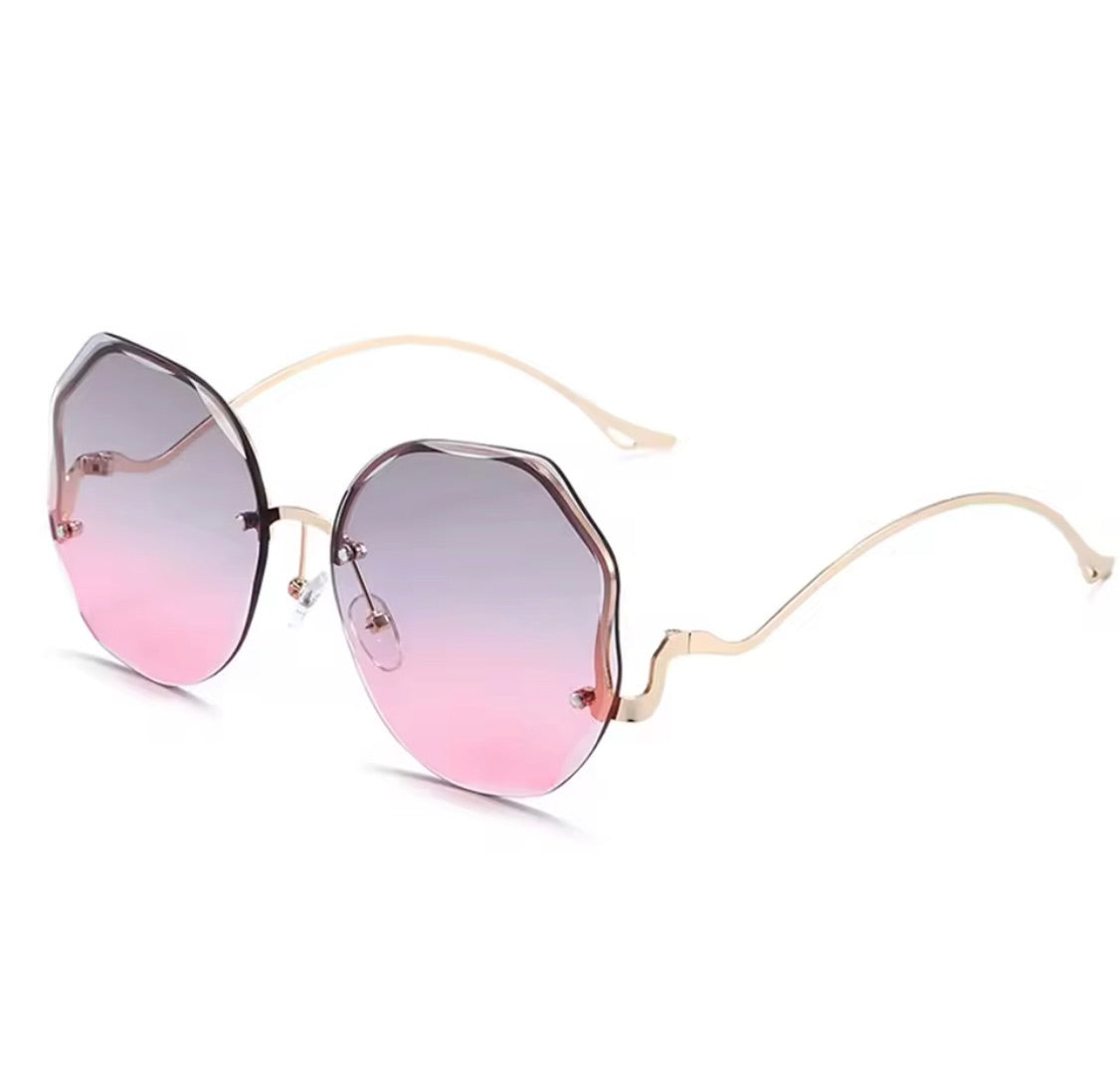 70s Round Frameless Rainbow Sunnies