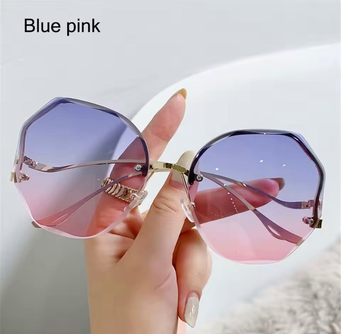 70s Round Frameless Rainbow Sunnies
