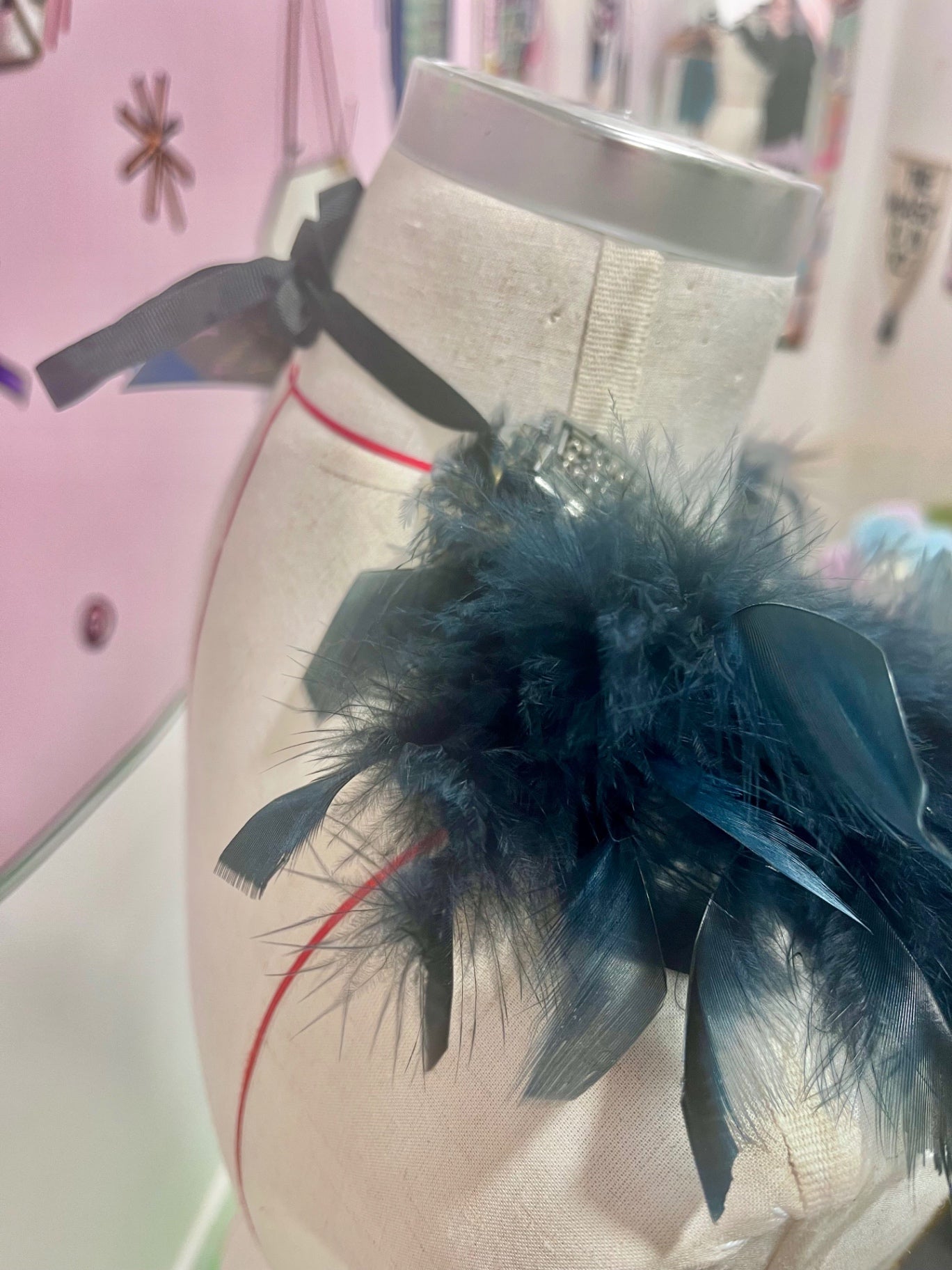Jewell of the Night Black Feather Bib