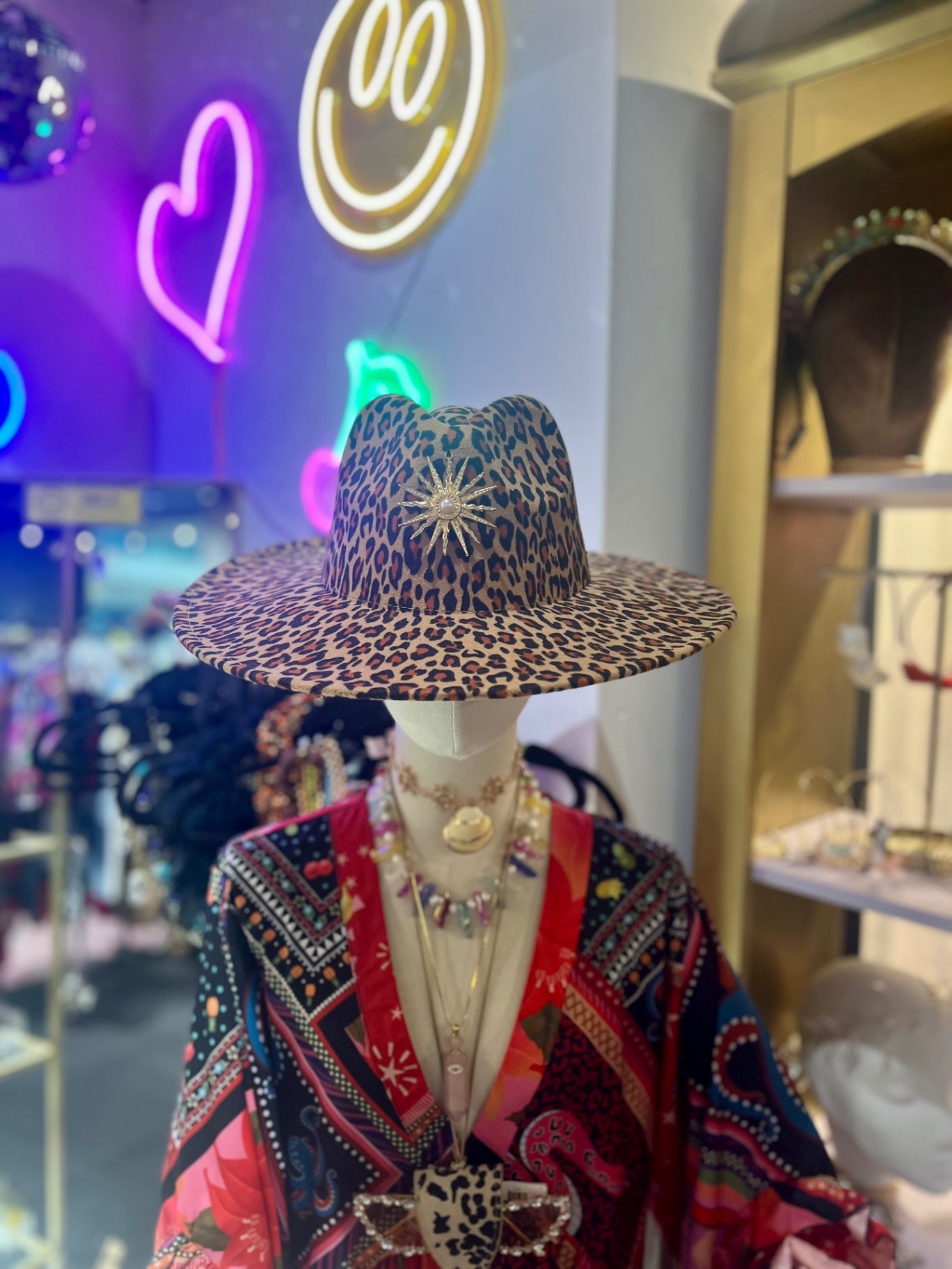 Solar Flare Leopard Fedora