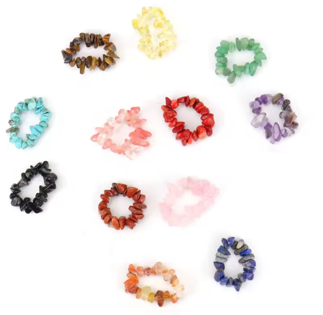 Amazonite Dream Ring – Stretch Gemstone Chip Ring