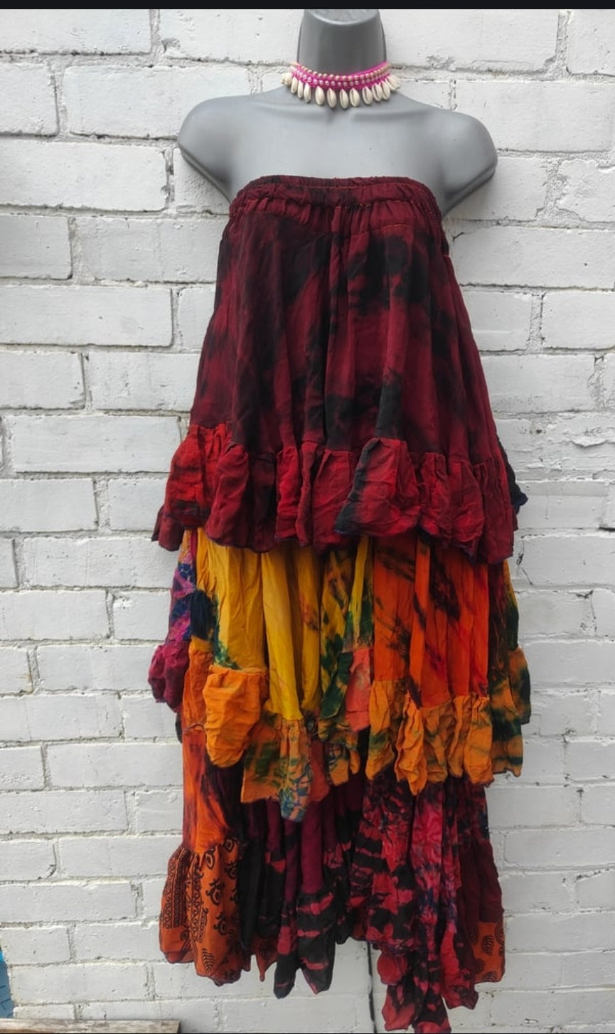 Wanderlust maxi skirt / bandeau dress
