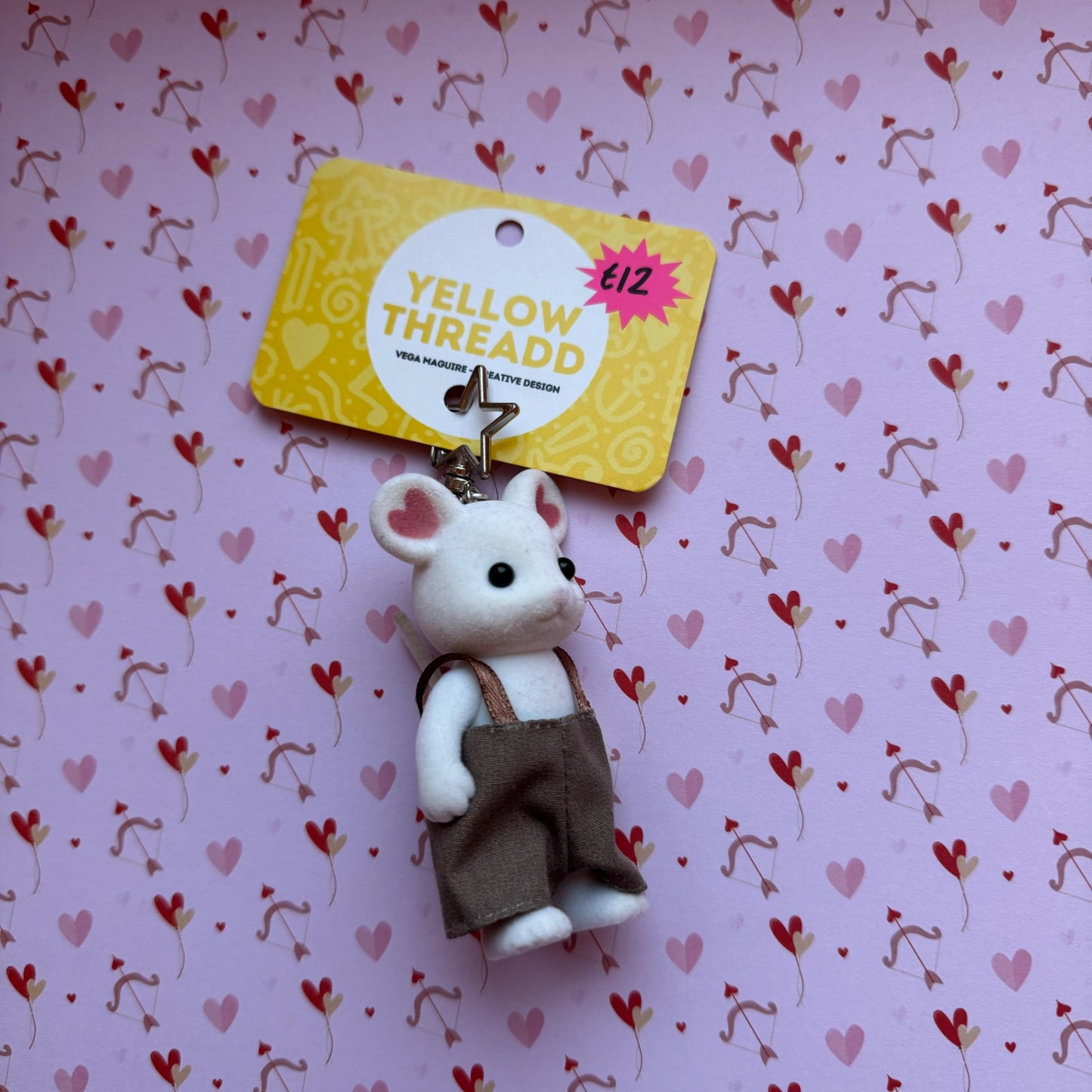 Dungaree Mouse keychain