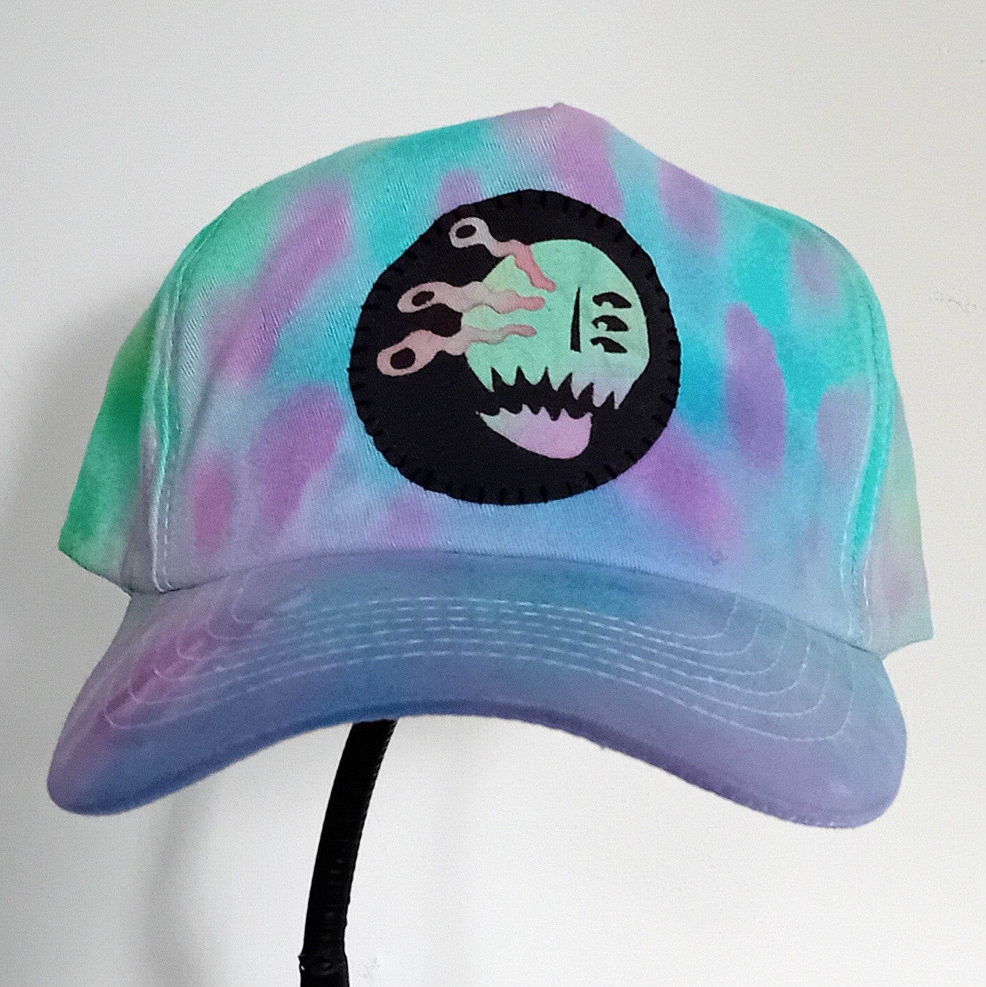 Pastel Rainbow Gob-Eyed Goblin Patch Cap