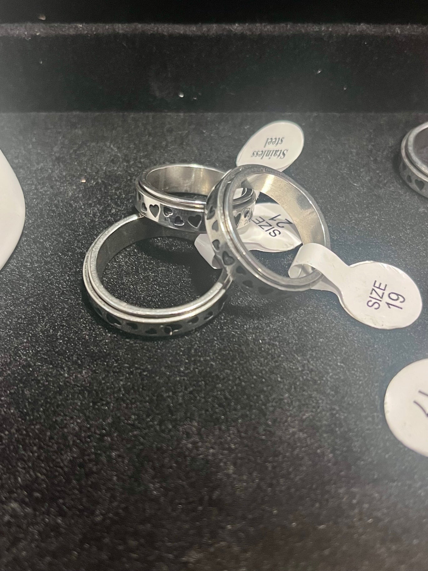 Heart Spinner Ring Size 11