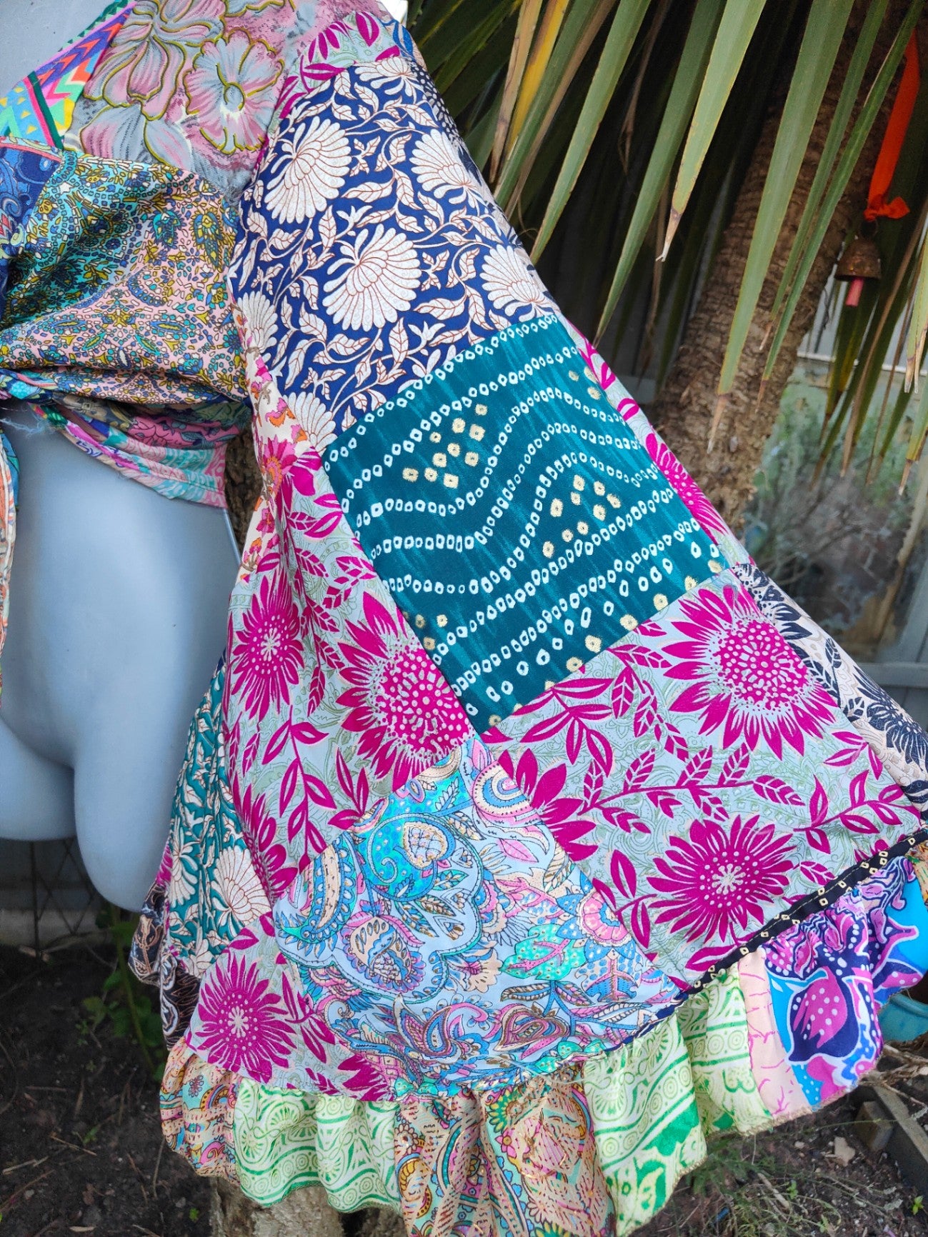 Patchwork Stevie top with tassles