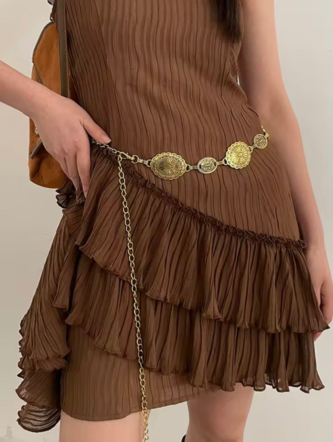 Golden Sun Disc Charm Belt