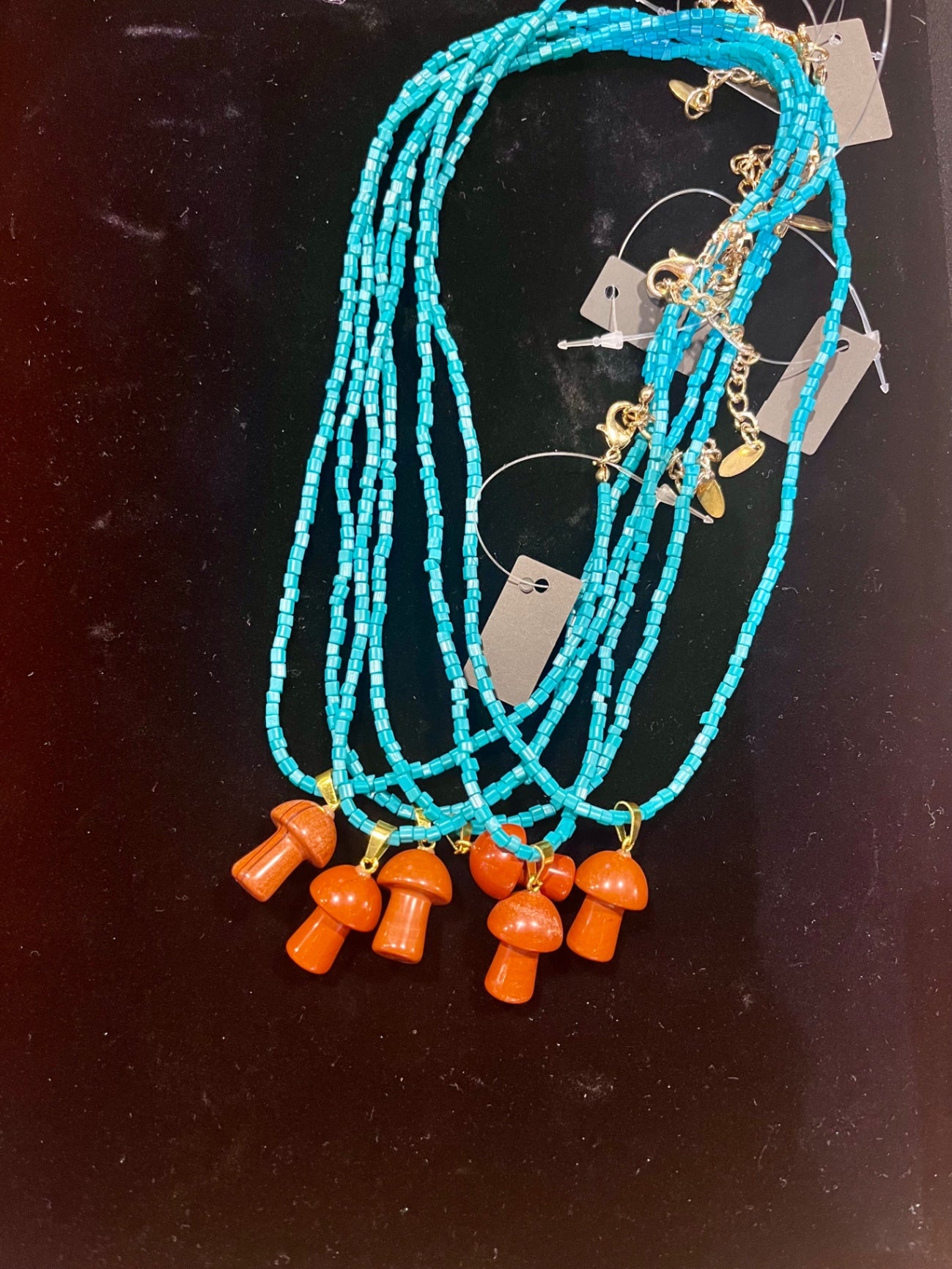 🍄 Forest Magic Mushroom Necklace 🔴
