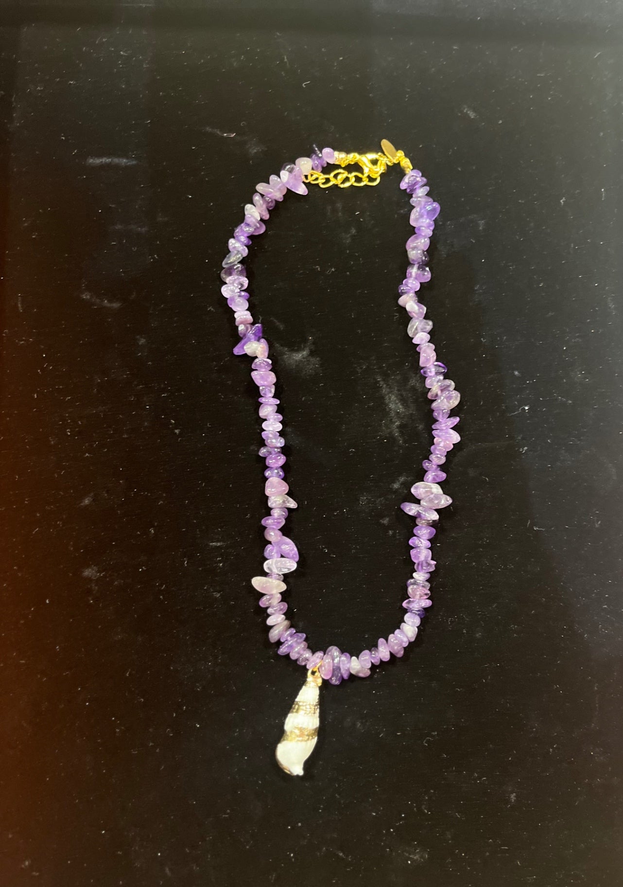 🔮 Mystic Tide Amethyst Necklace 🐚