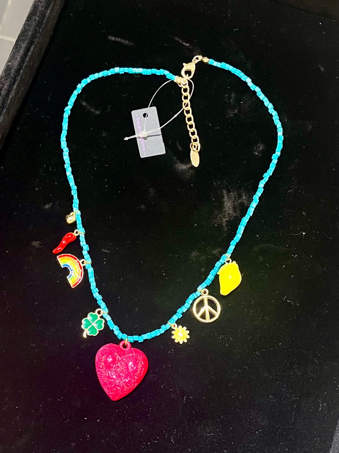 🌈 Lucky Charms & Love Beaded Necklace 💖