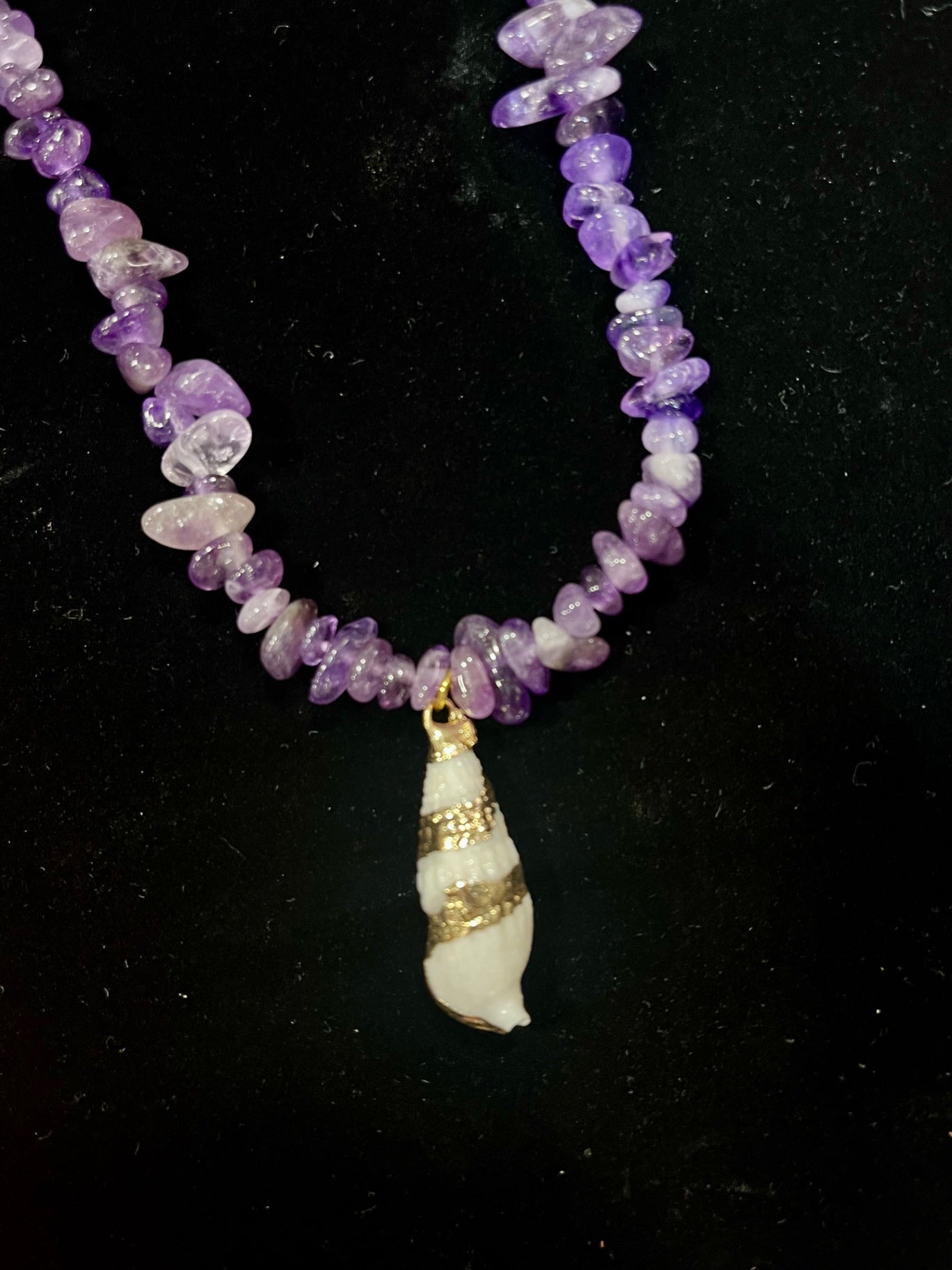 🔮 Mystic Tide Amethyst Necklace 🐚