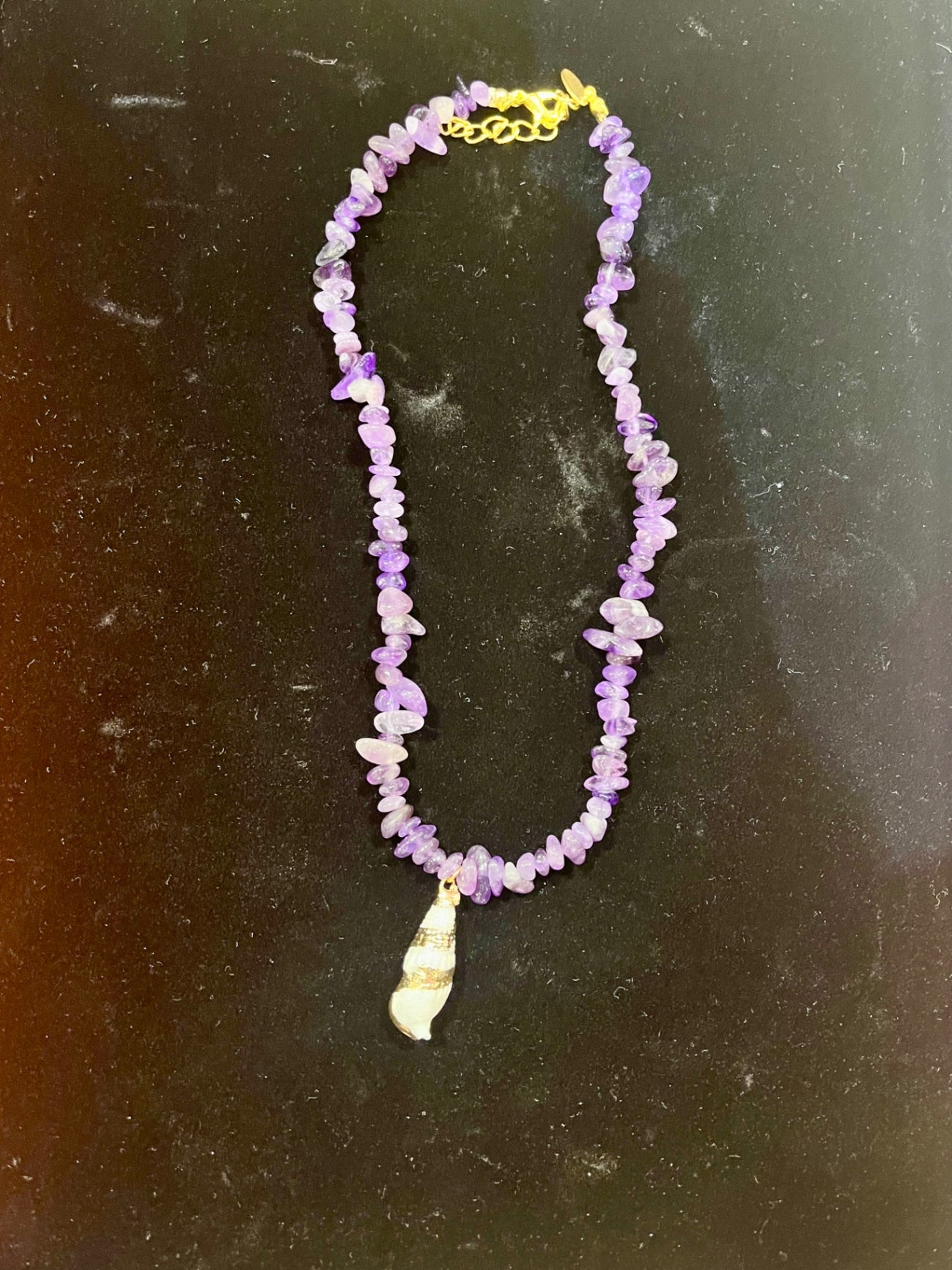 🔮 Mystic Tide Amethyst Necklace 🐚