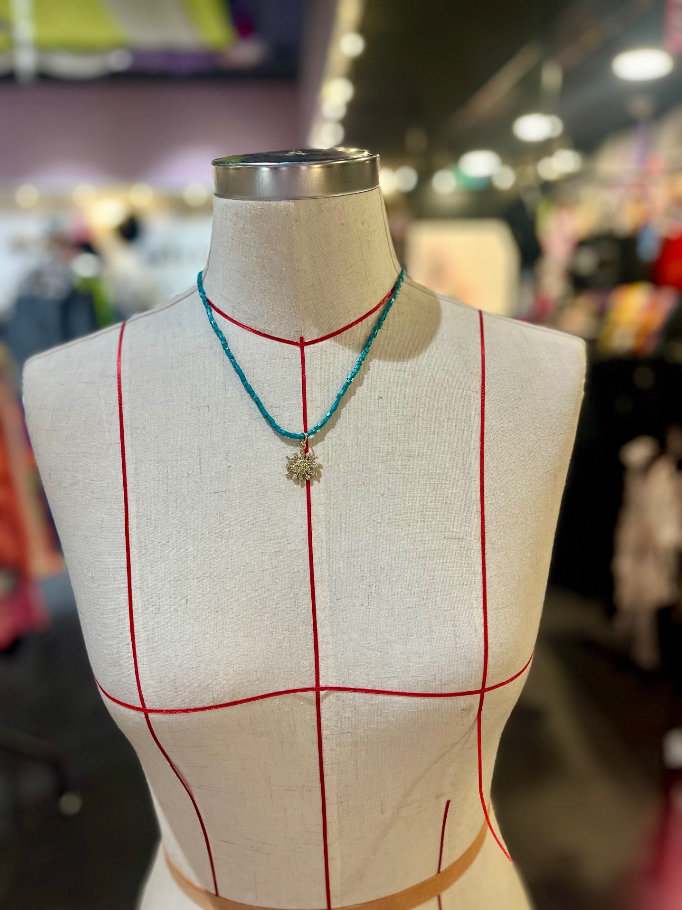 🌞 Solar Siren Beaded Necklace 🔹