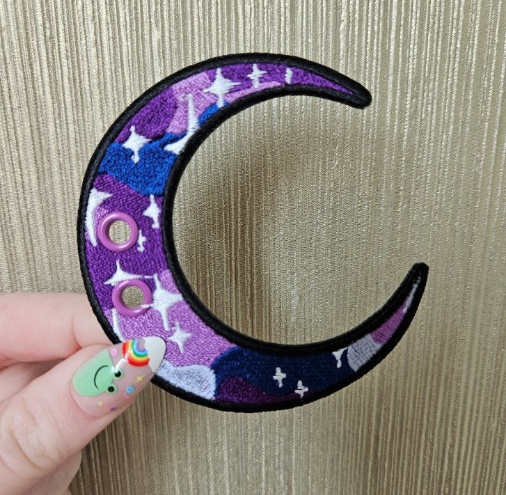 Purple Galaxy Moon Lace Accessory