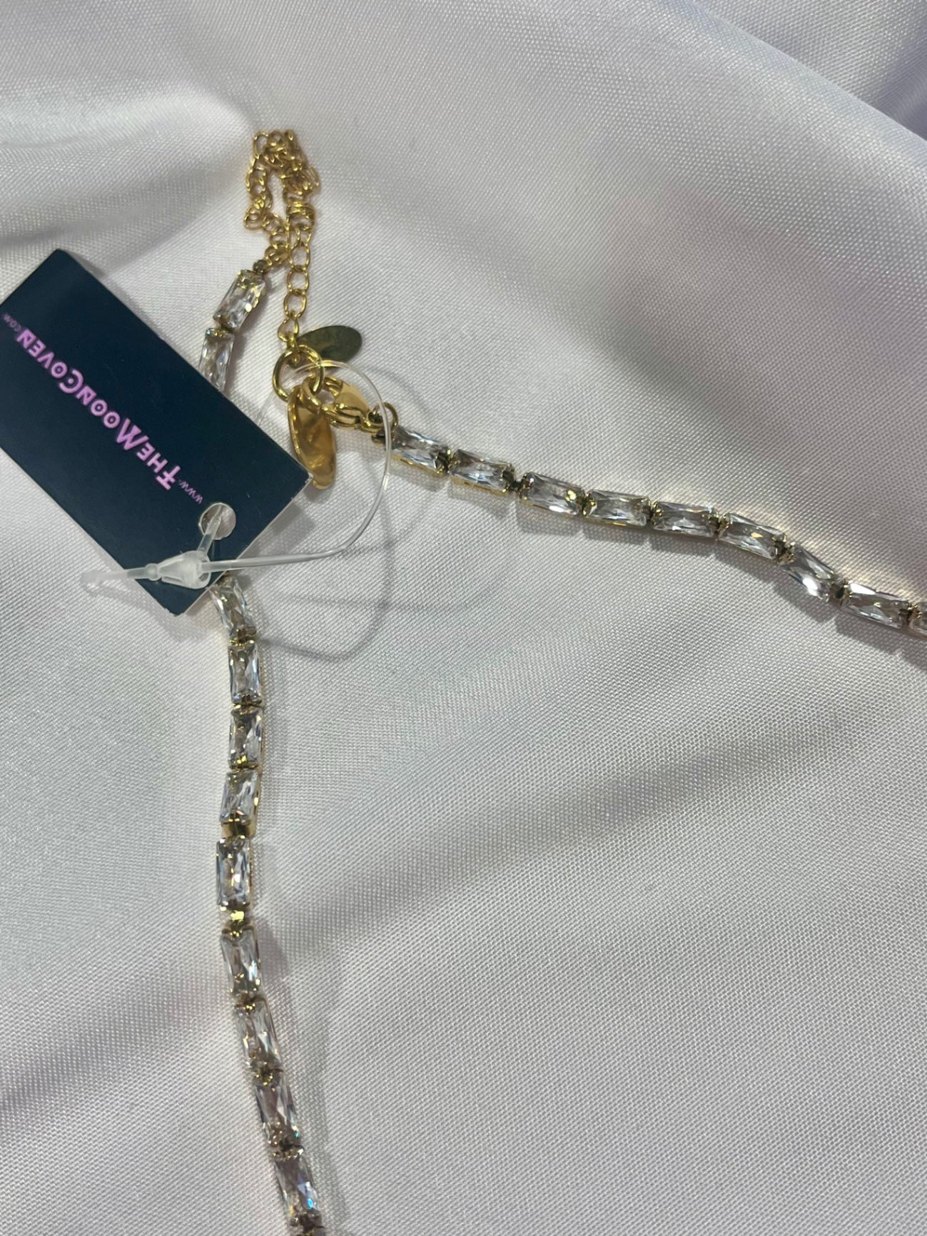 Clarity Amulet – Stainless Steel & Zirconia Clear Quartz Point Necklace