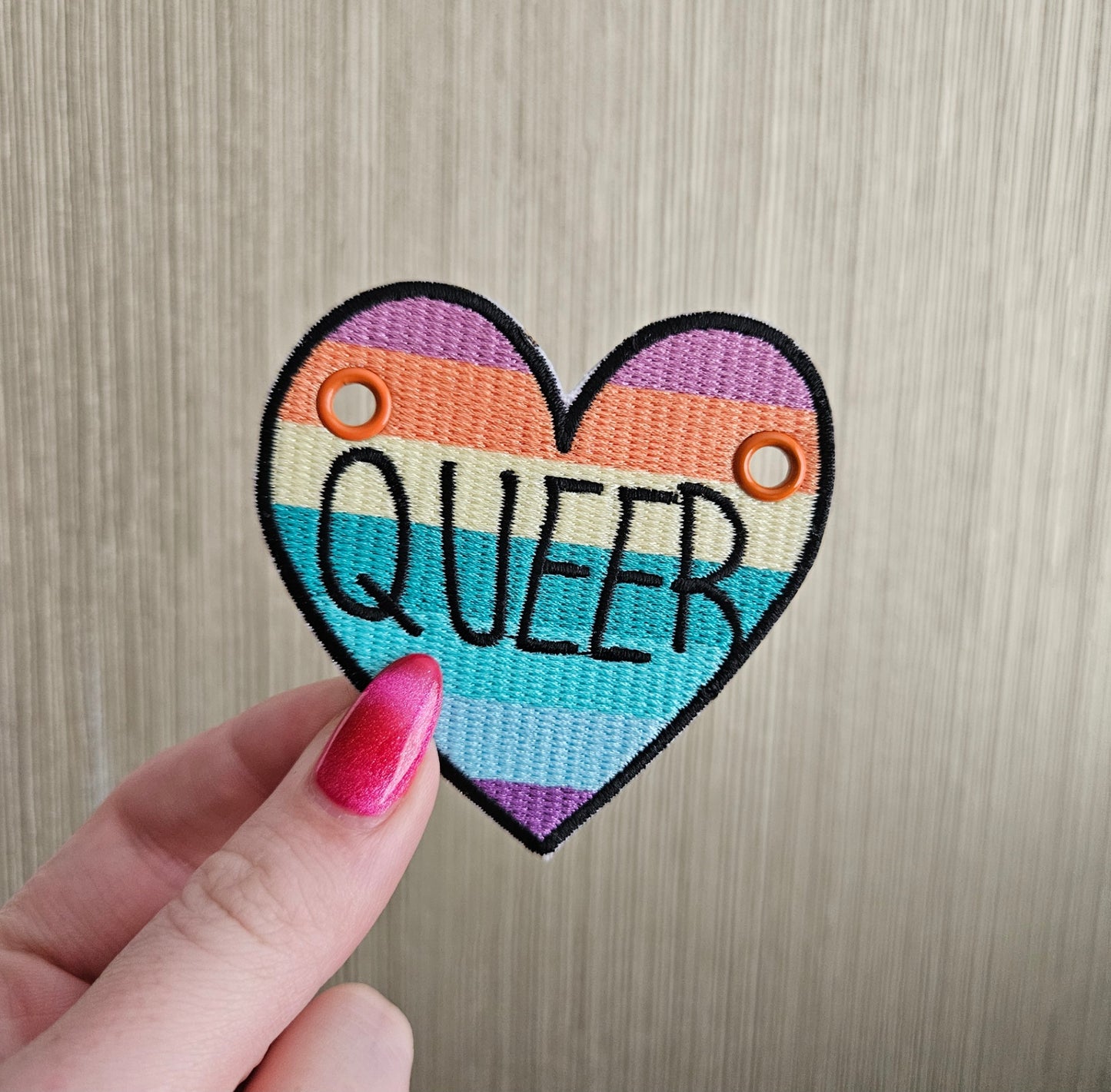Queer Rainbow Heart Lace Accessory