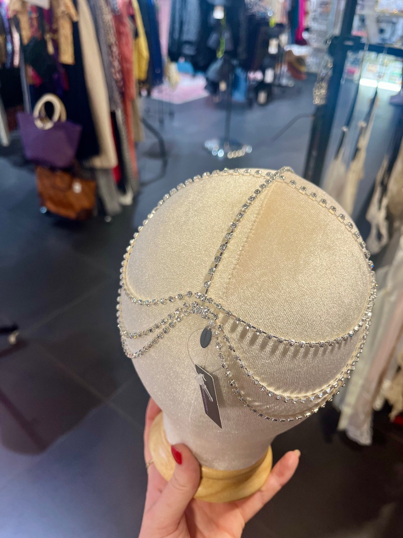 Celestial Crown – Silver Diamanté Crystal Headdress