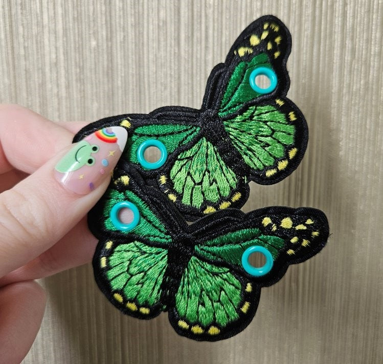 Green Monarch Butterflies Duo Lace Accessories