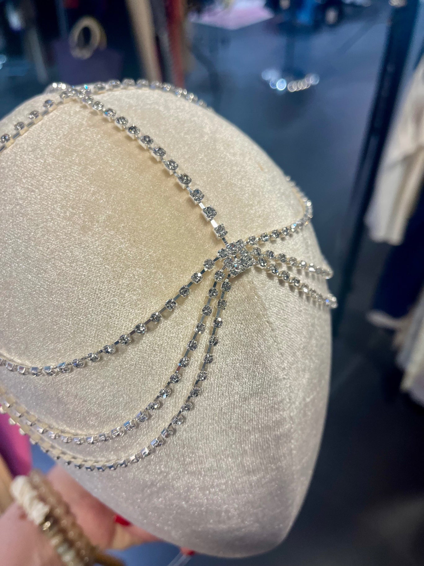 Celestial Crown – Silver Diamanté Crystal Headdress