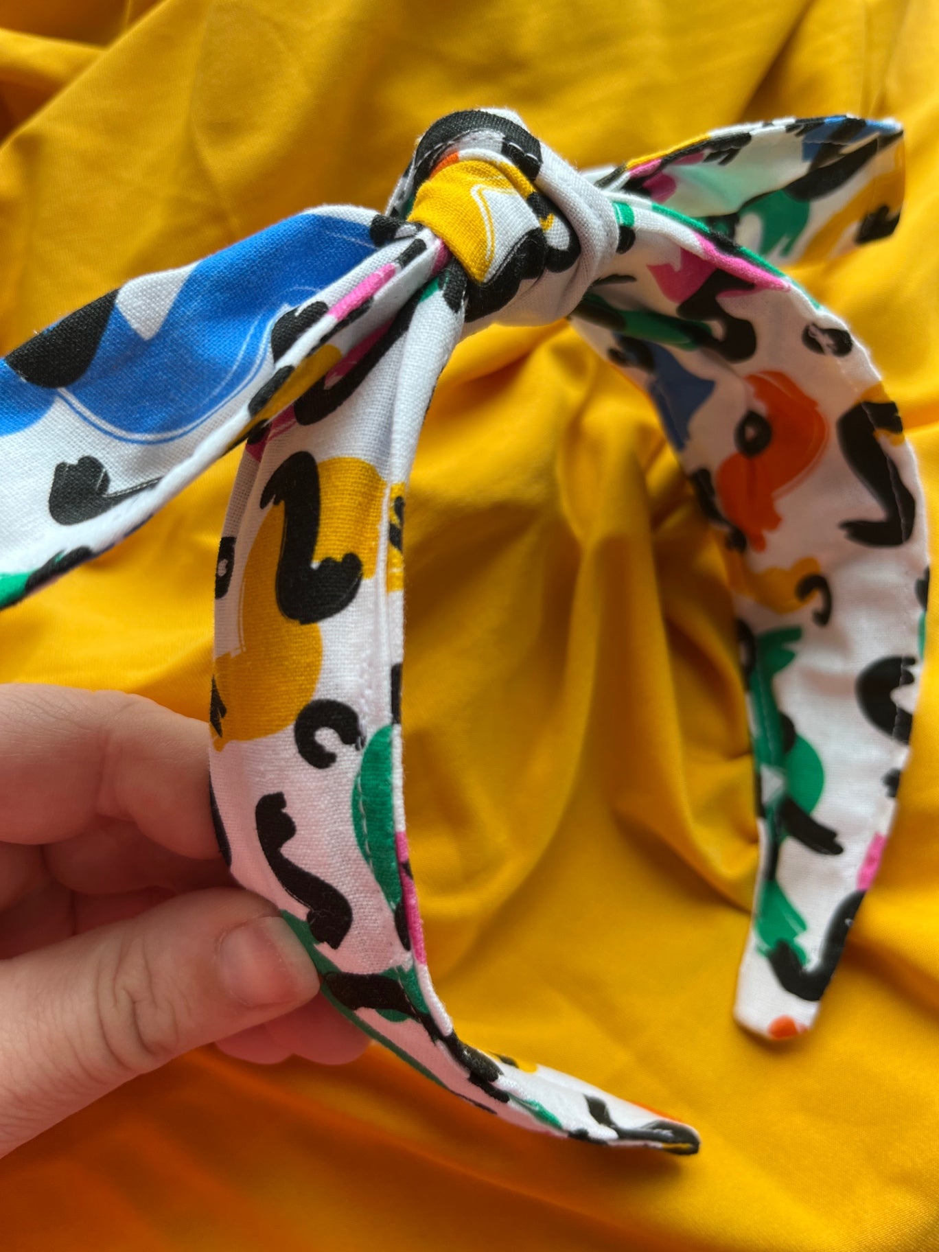 Bow Headband - Abstract Doodles