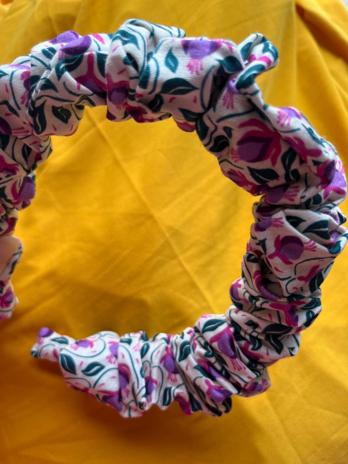 Scrunchie Headband - Garden Blooms