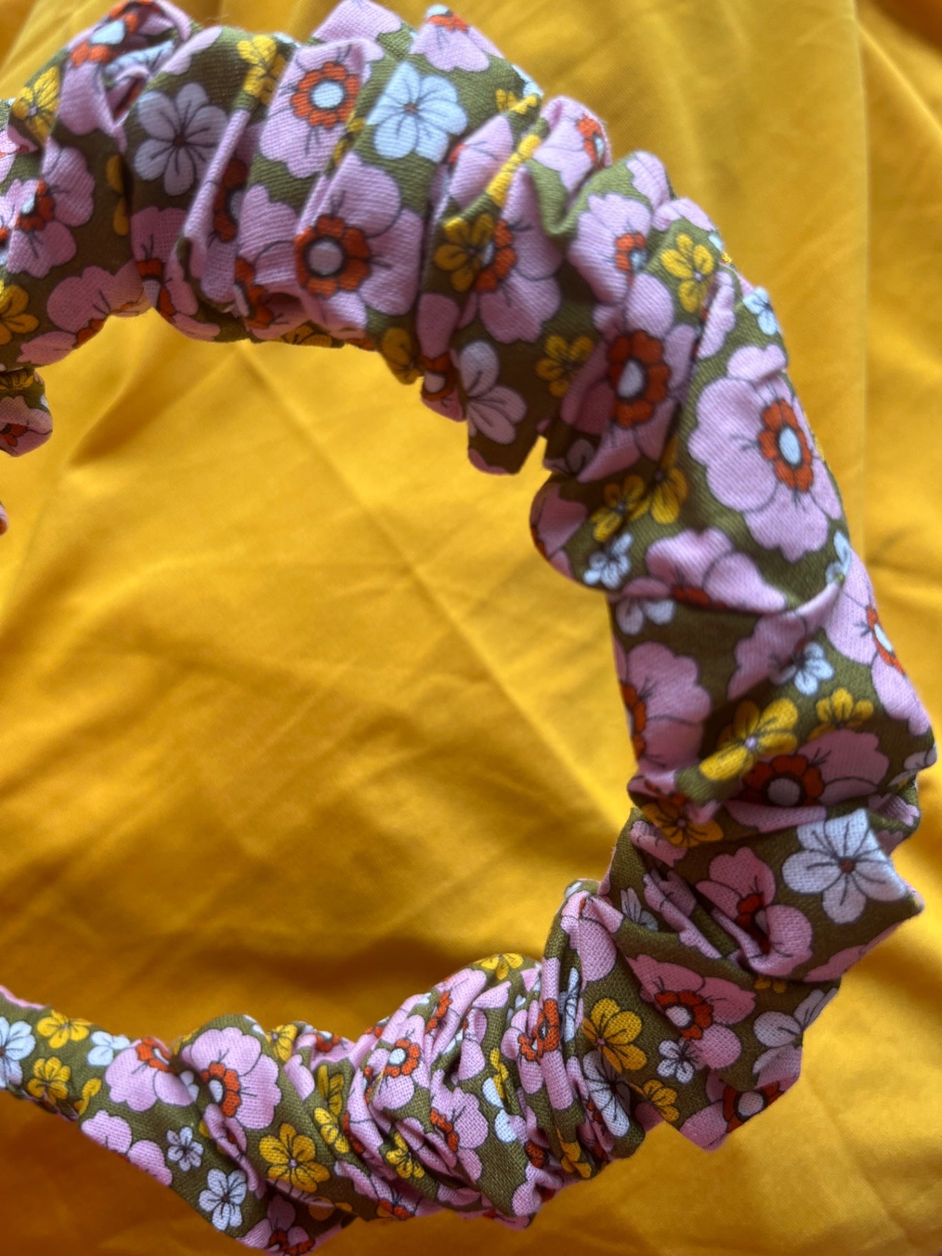 Scrunchie Headband - Vintage Flowers
