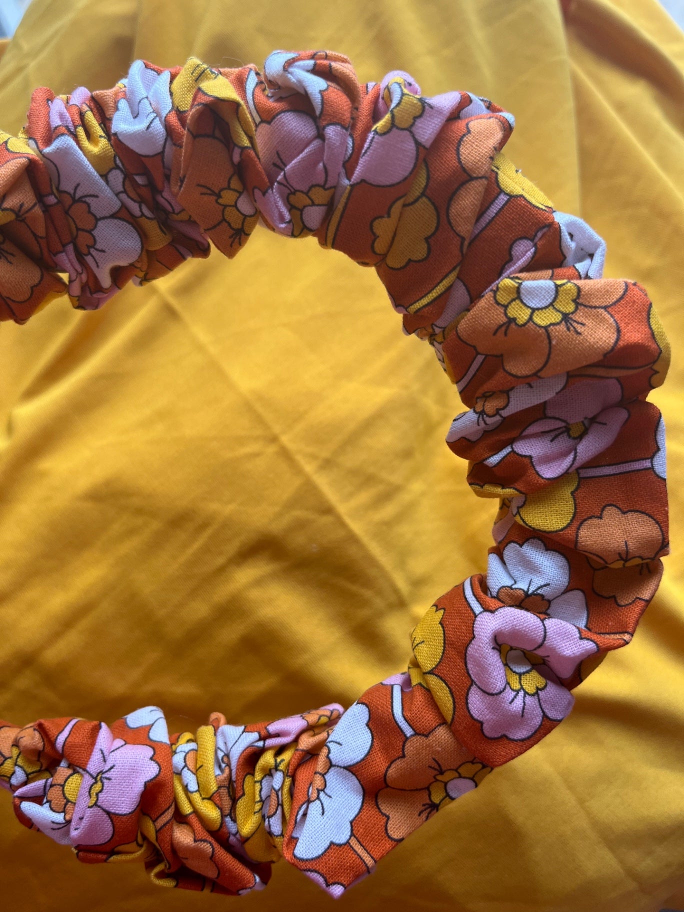 Scrunchie Headband - Vintage Flowers