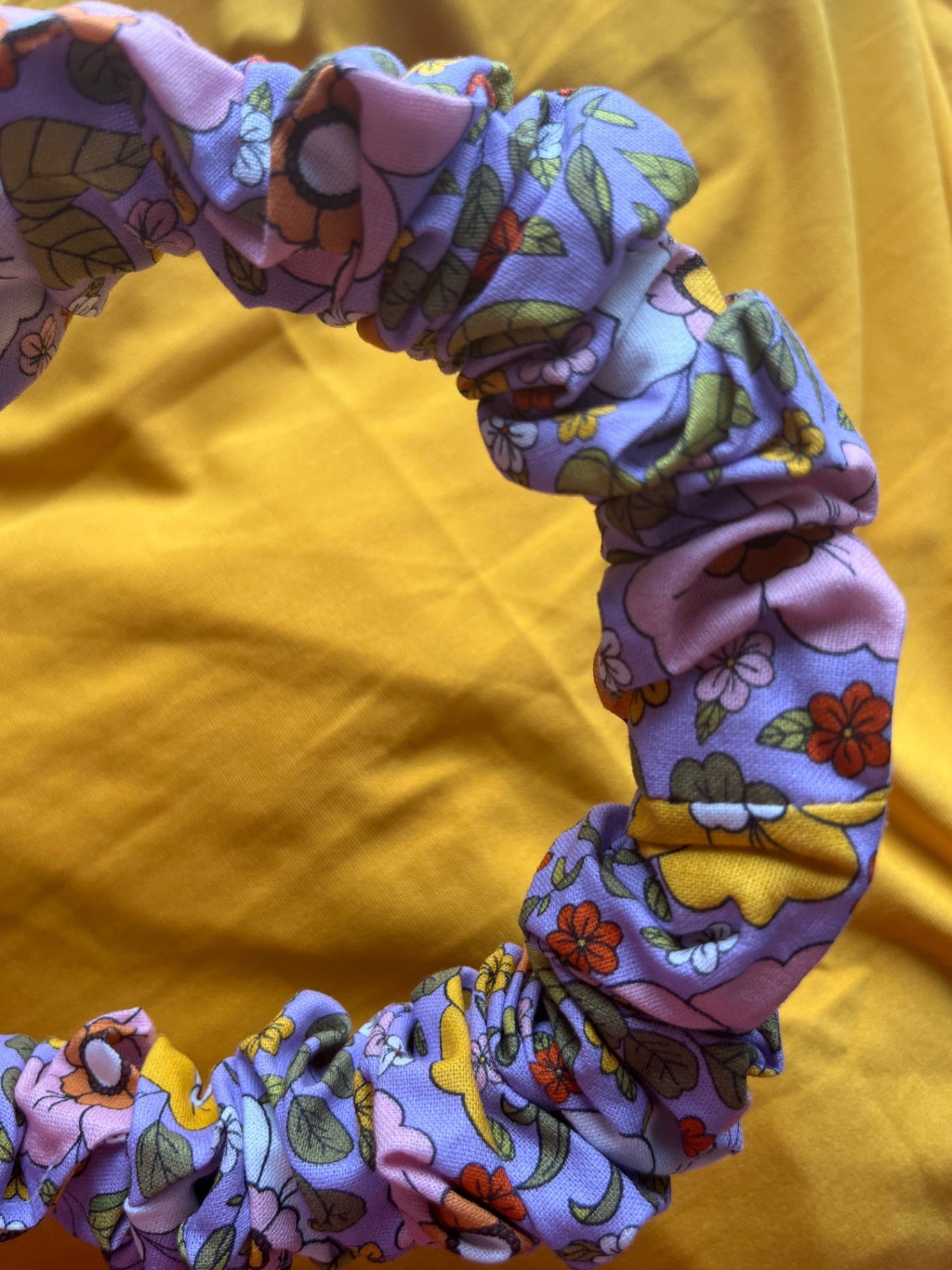 Scrunchie Headband - Vintage Flowers