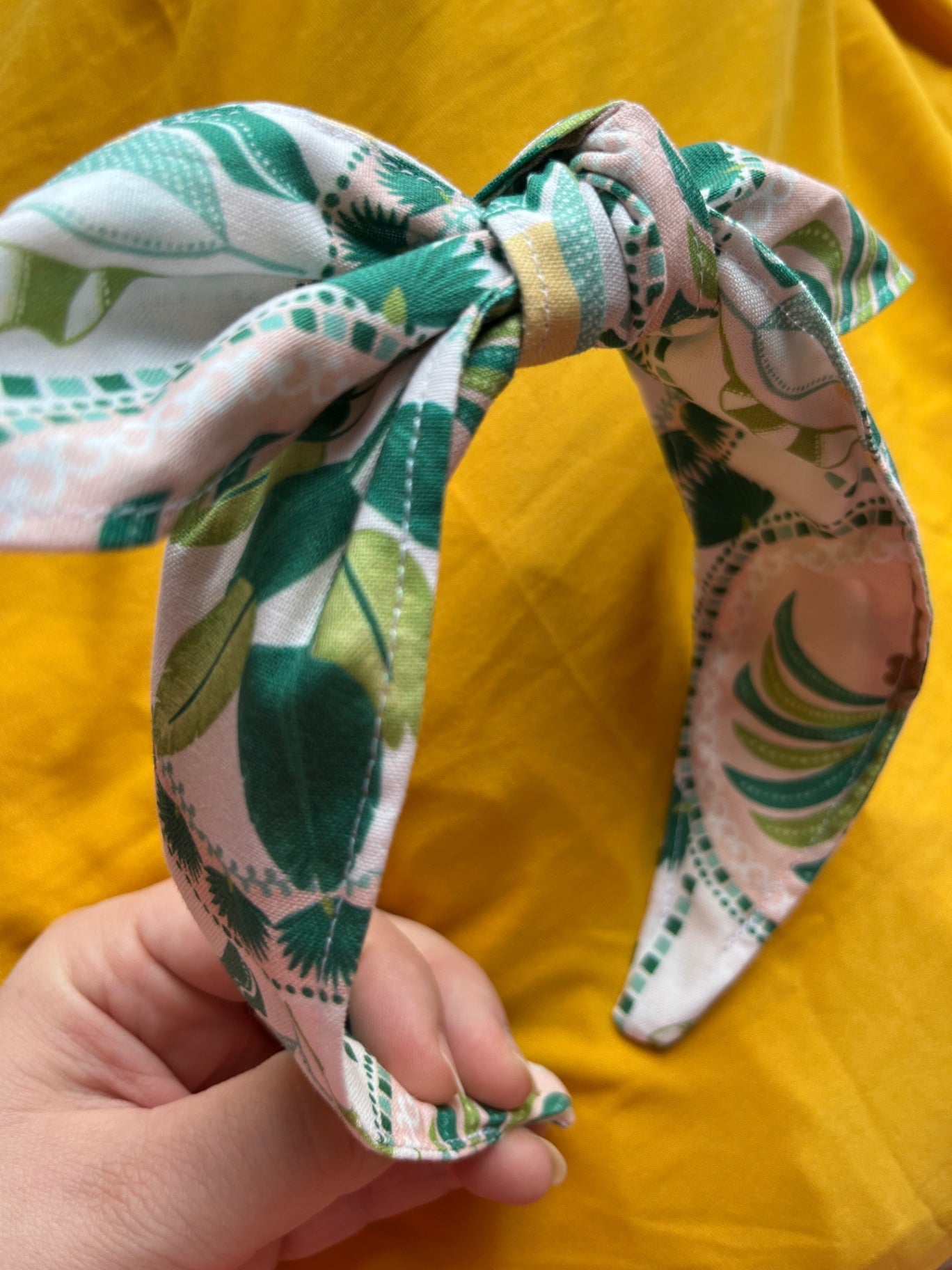 Bow Headband - Mediterranean Palm