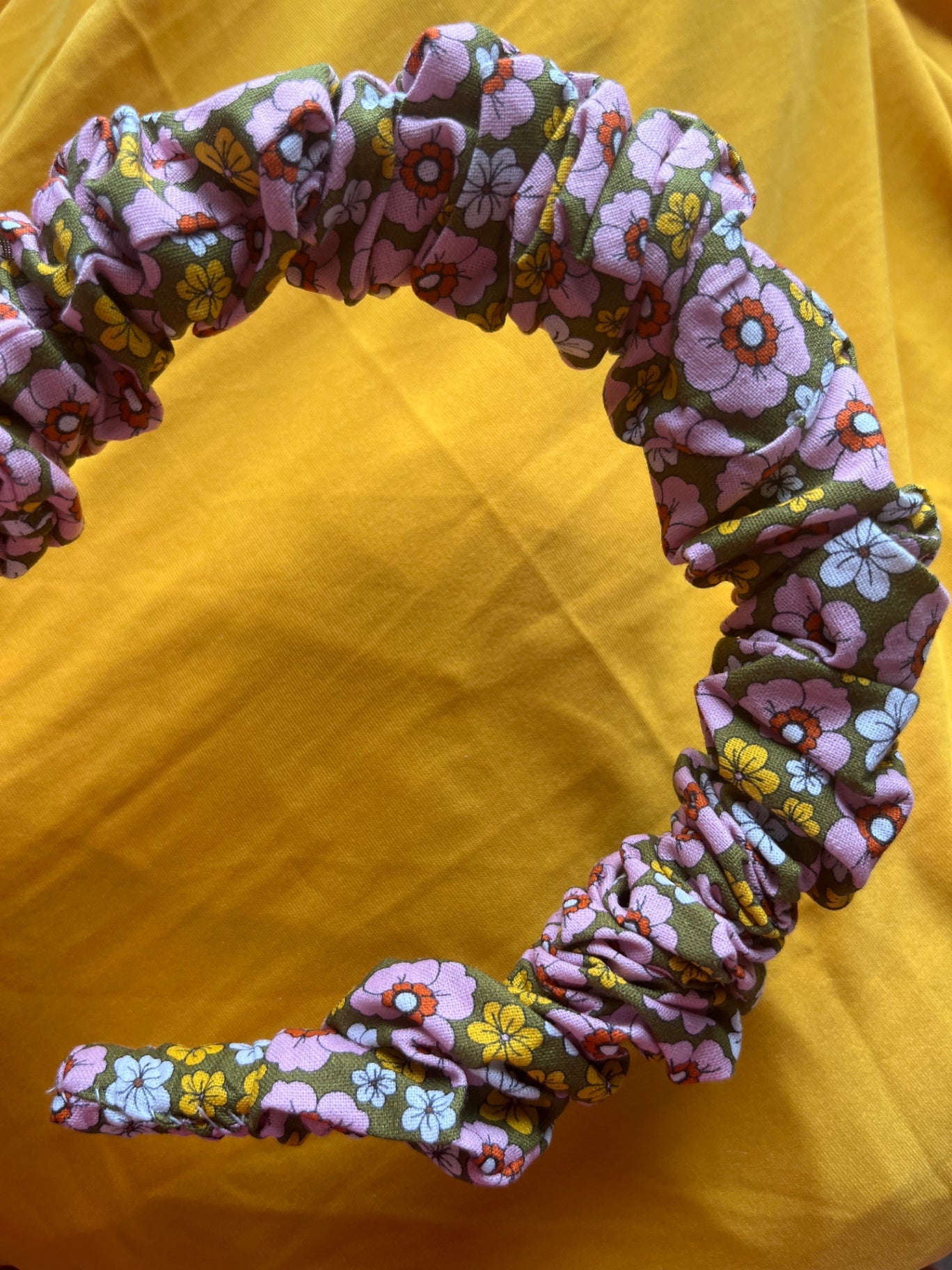 Scrunchie Headband - Vintage Flowers