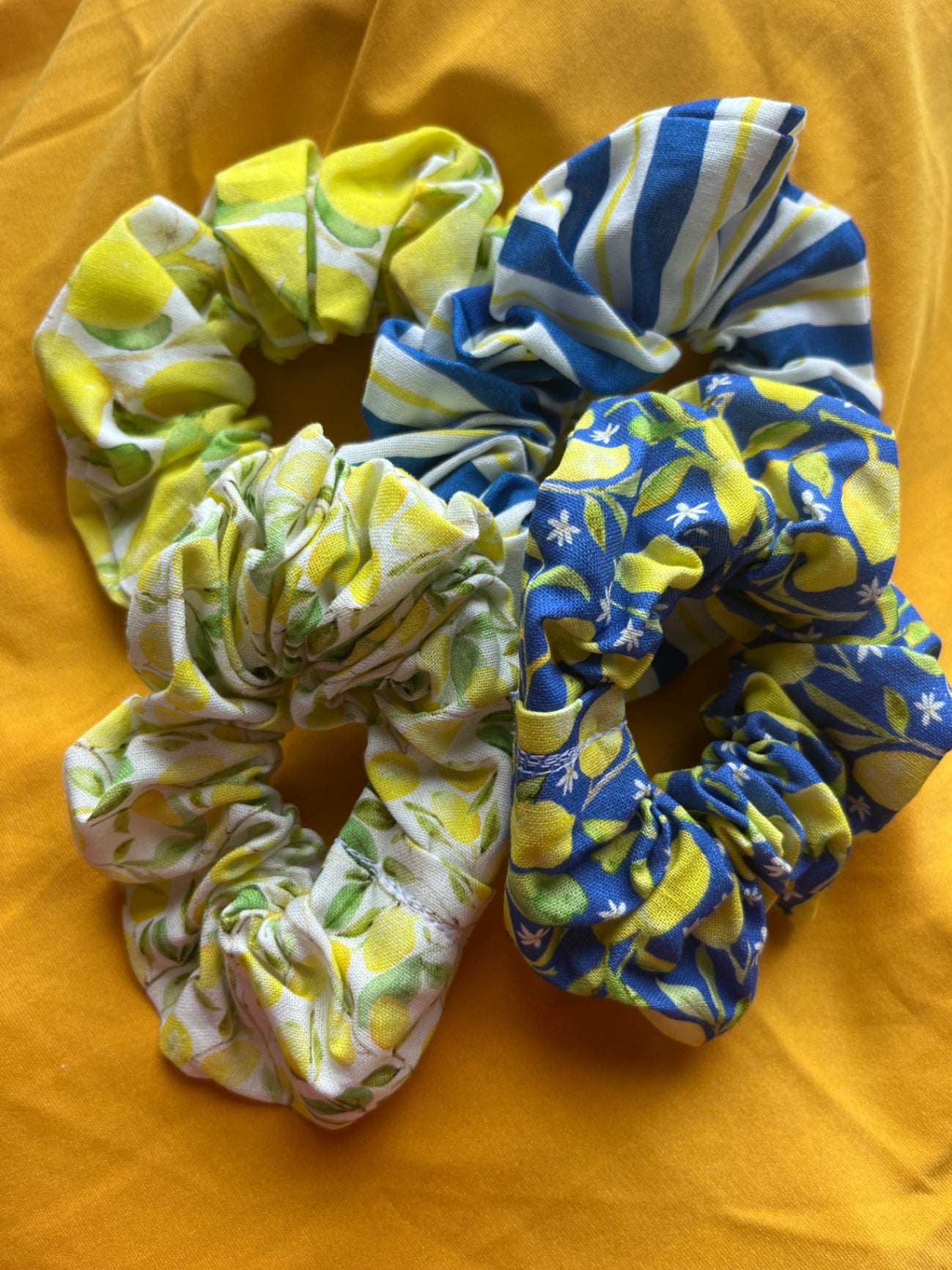 Scrunchie Set - Zesty Lemon