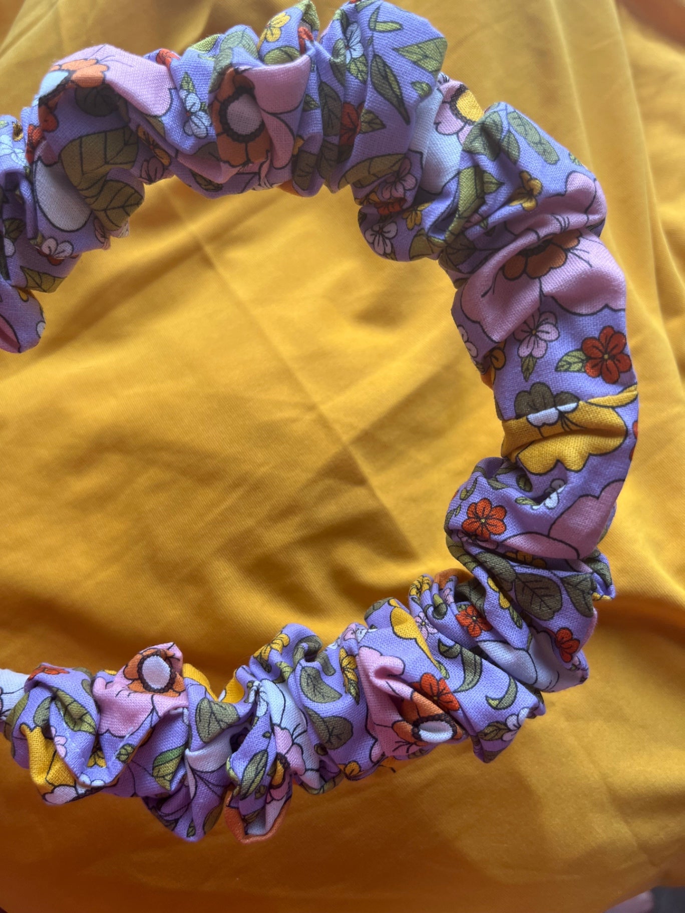 Scrunchie Headband - Vintage Flowers