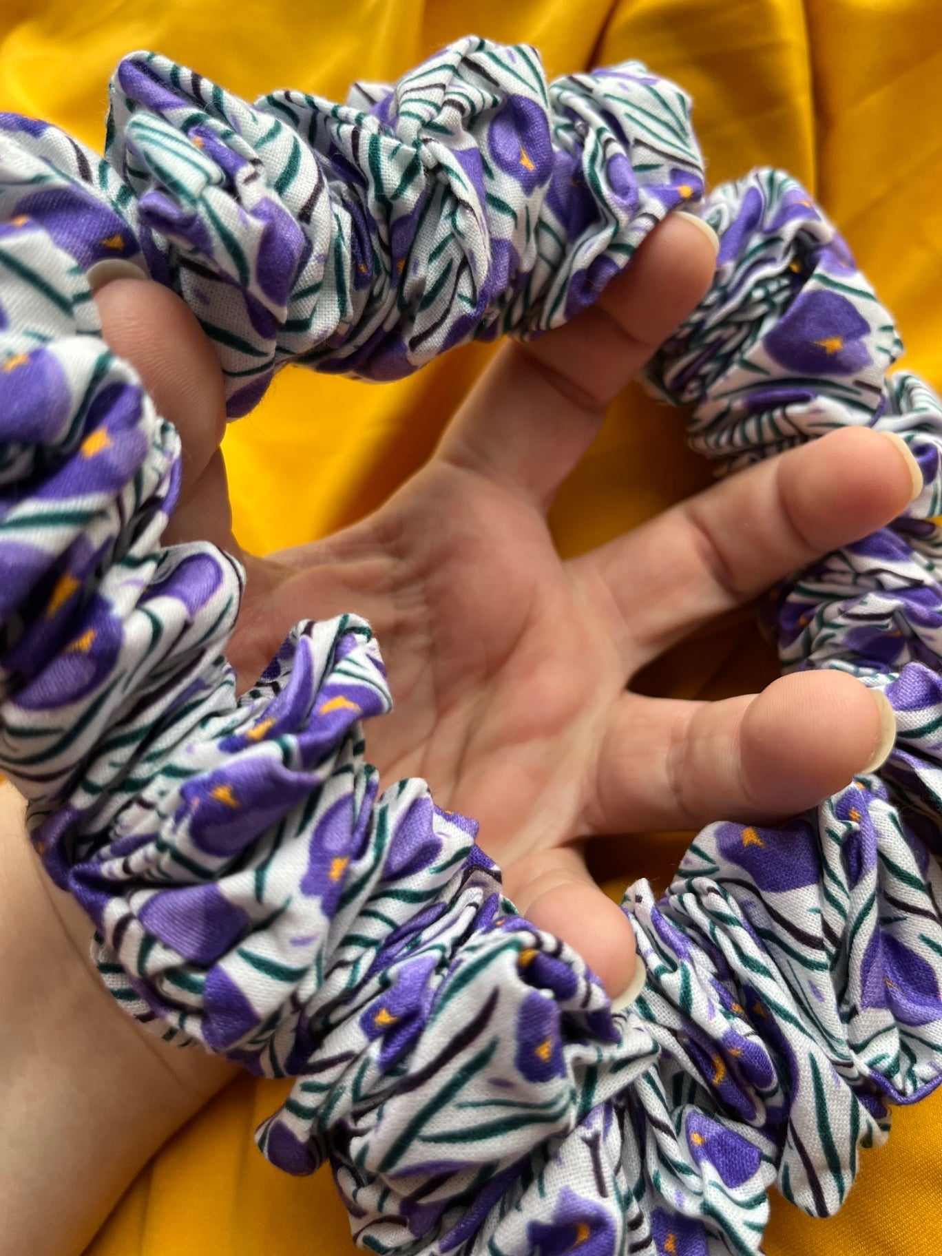 Giant XXL Oversized Scrunchie - Garden Blooms