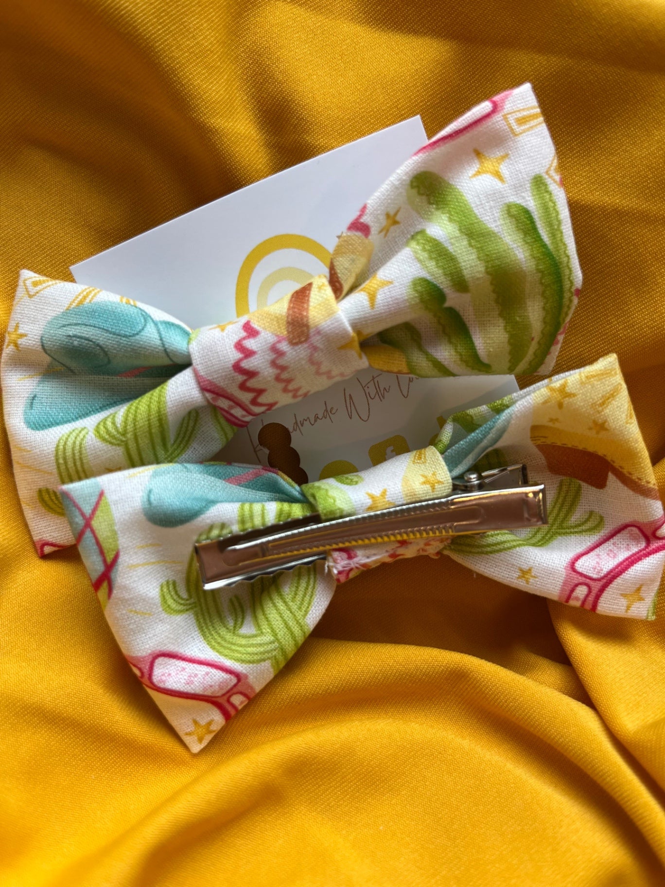Hair Bow Clips - Disco Cowgirl
