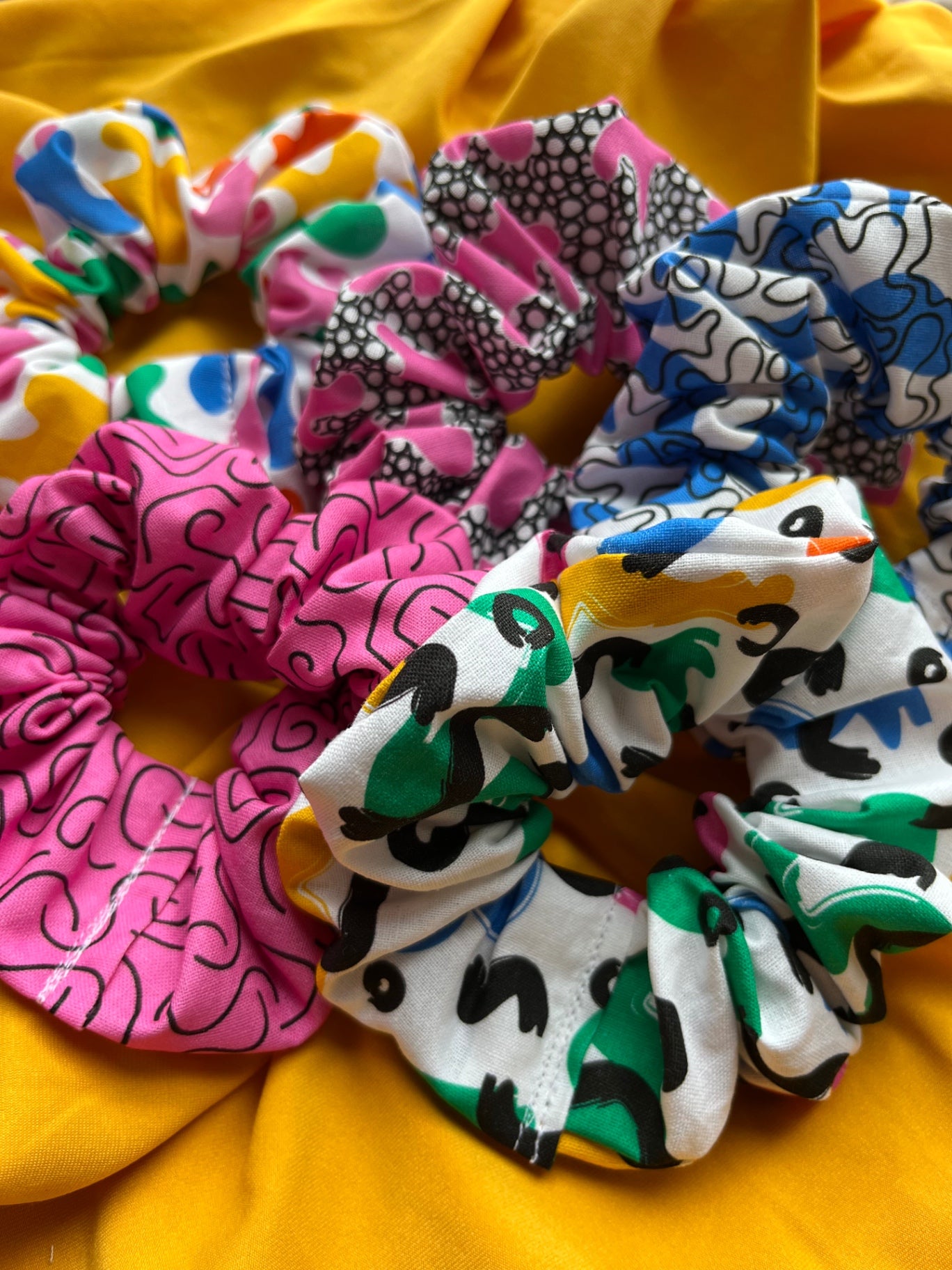 Scrunchie Set - Abstract Doodles