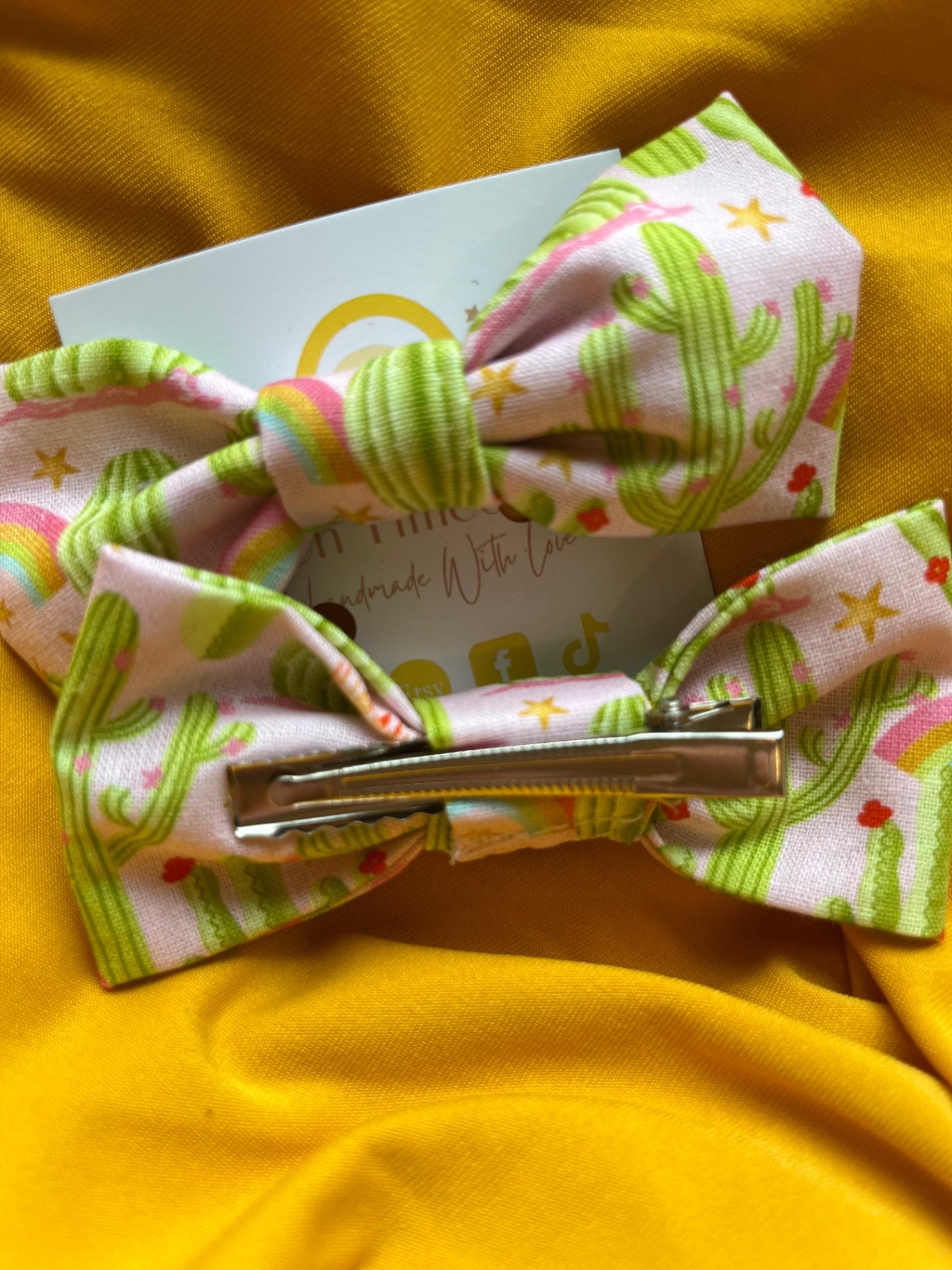 Hair Bow Clips - Disco Cowgirl